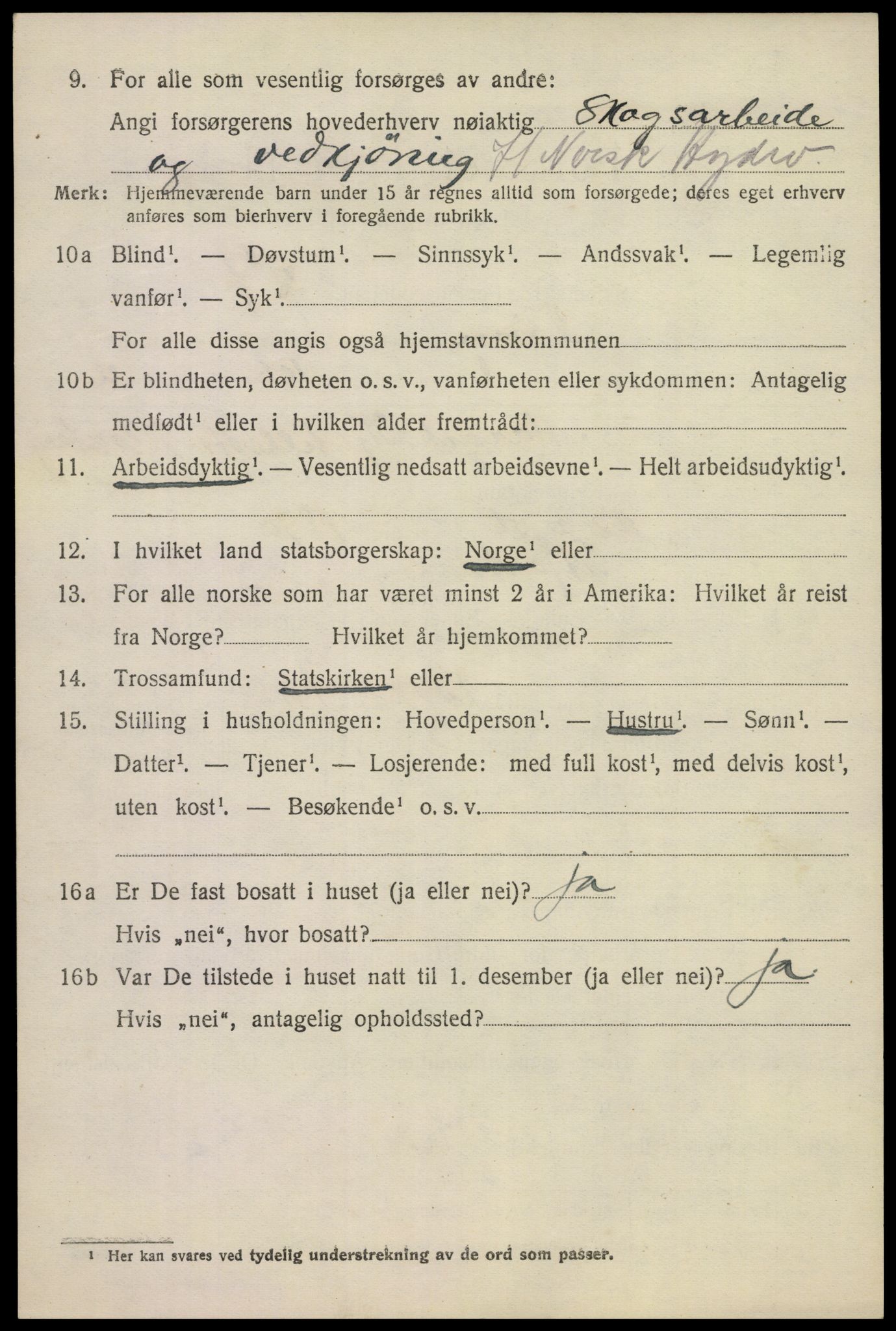 SAKO, 1920 census for Tinn, 1920, p. 6357