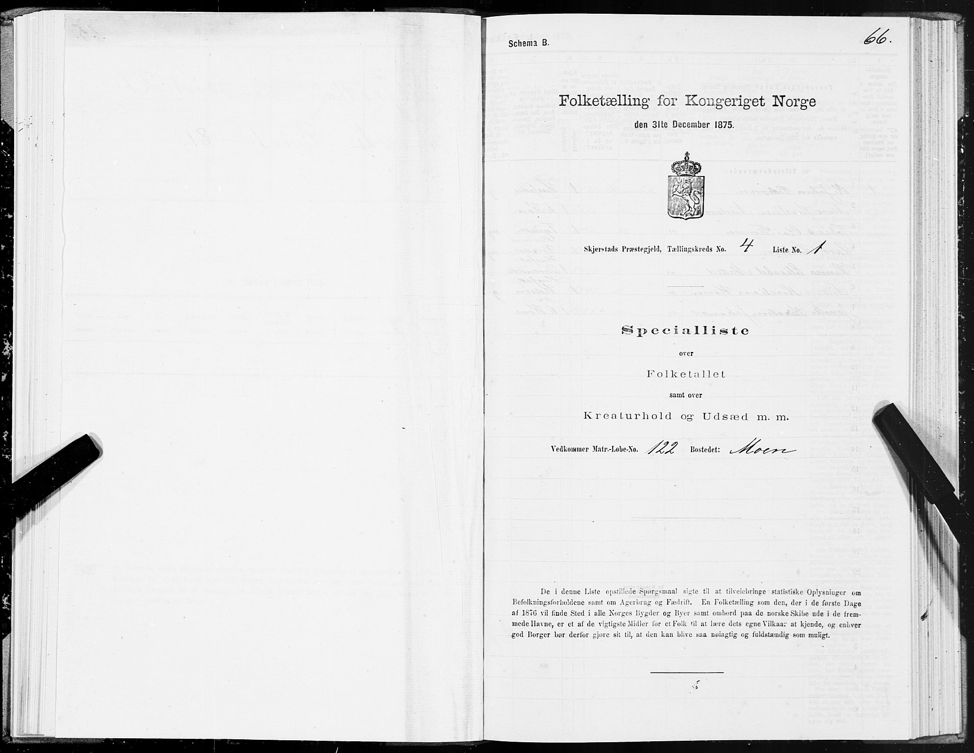 SAT, 1875 census for 1842P Skjerstad, 1875, p. 2066