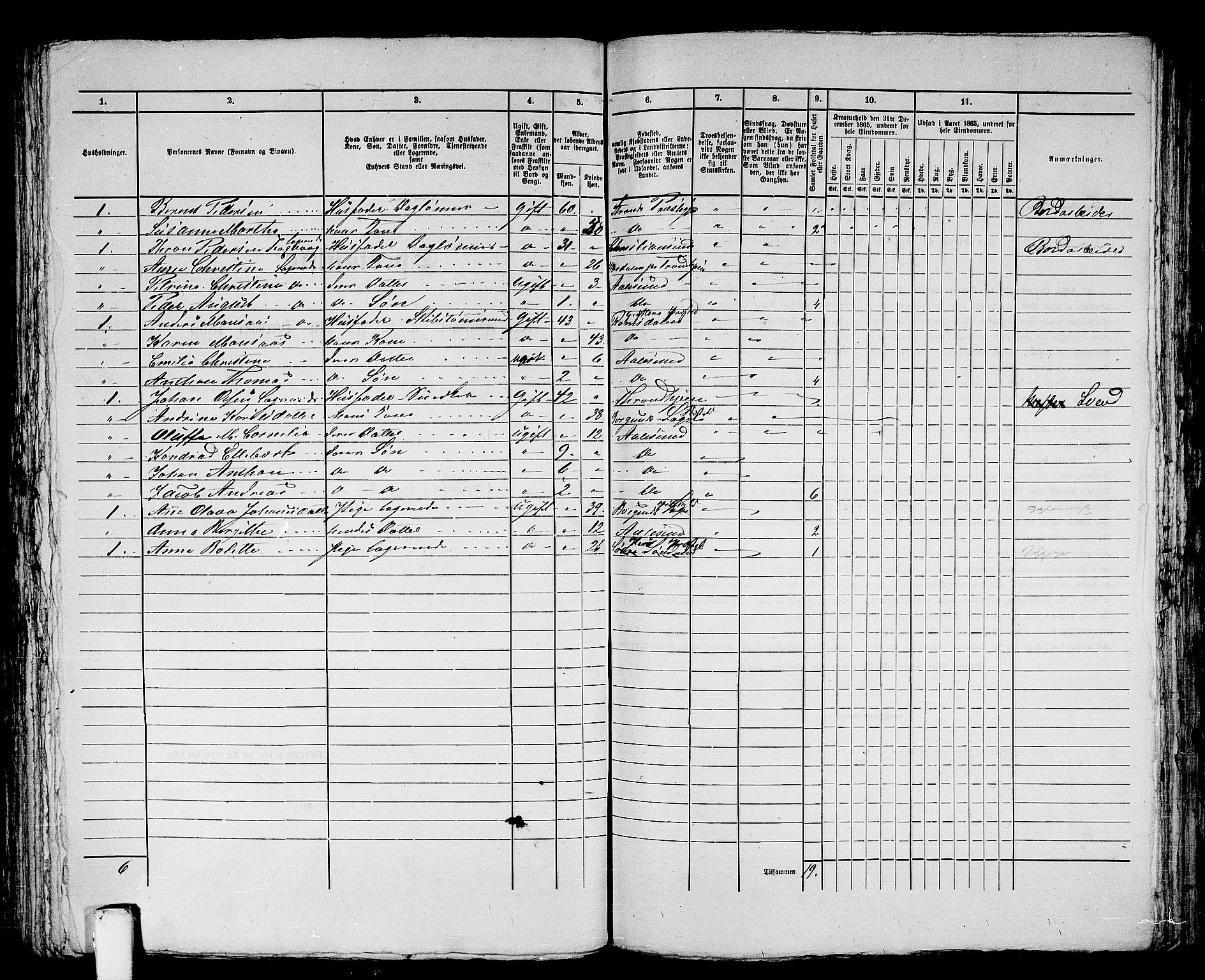 RA, 1865 census for Ålesund, 1865, p. 340