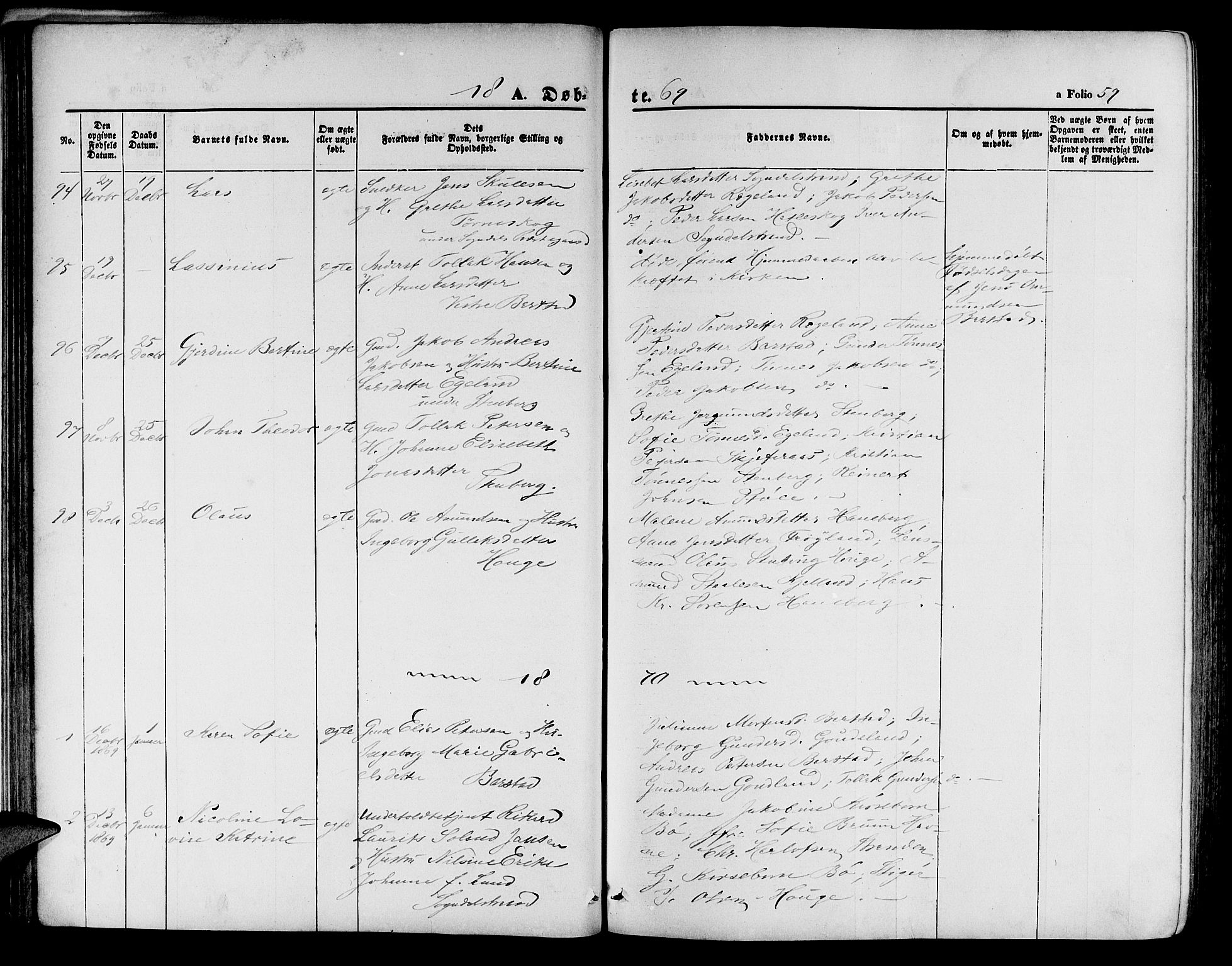 Sokndal sokneprestkontor, SAST/A-101808: Parish register (copy) no. B 3, 1865-1879, p. 59