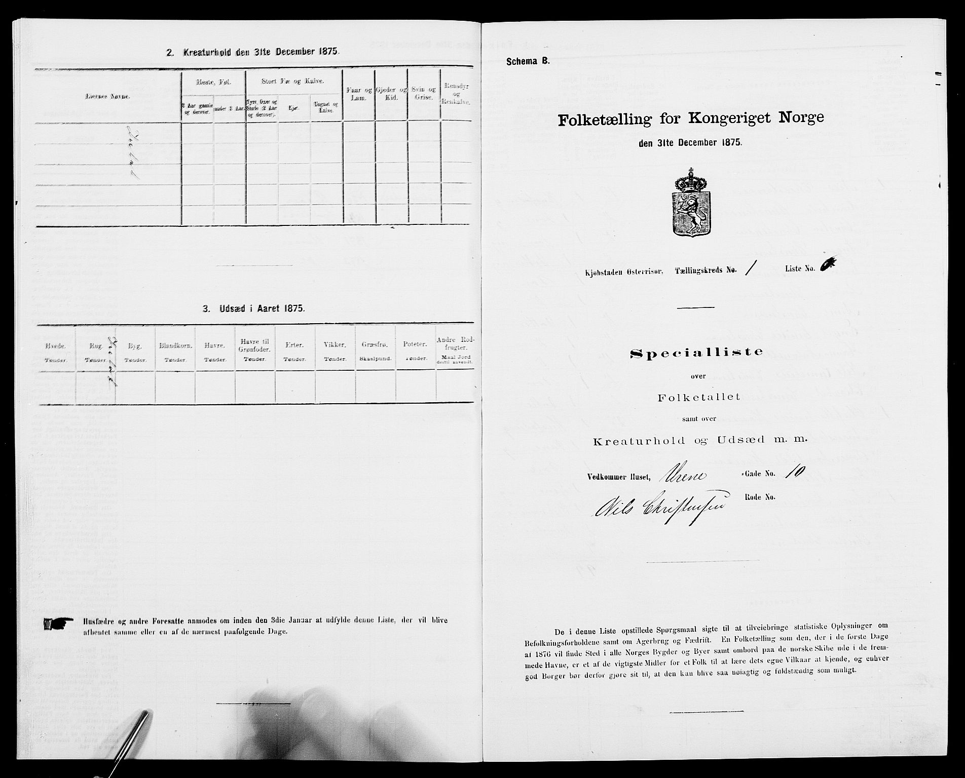 SAK, 1875 census for 0901B Risør/Risør, 1875, p. 20