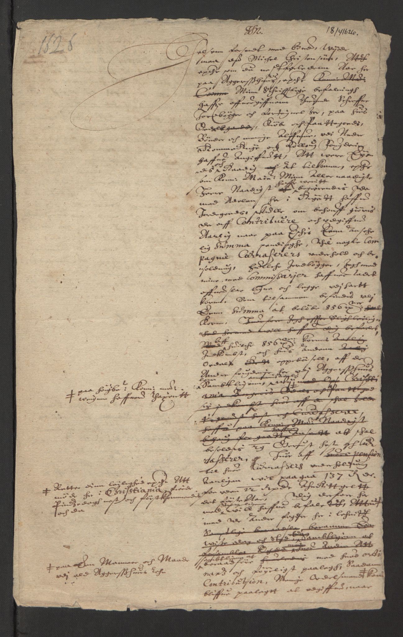 Stattholderembetet 1572-1771, AV/RA-EA-2870/Ek/L0013/0004: Jordebøker til utlikning av rosstjeneste 1624-1626: / Dokumenter om utligningen av rosstjeneste på adels- og odelsgods, 1624-1627, p. 33