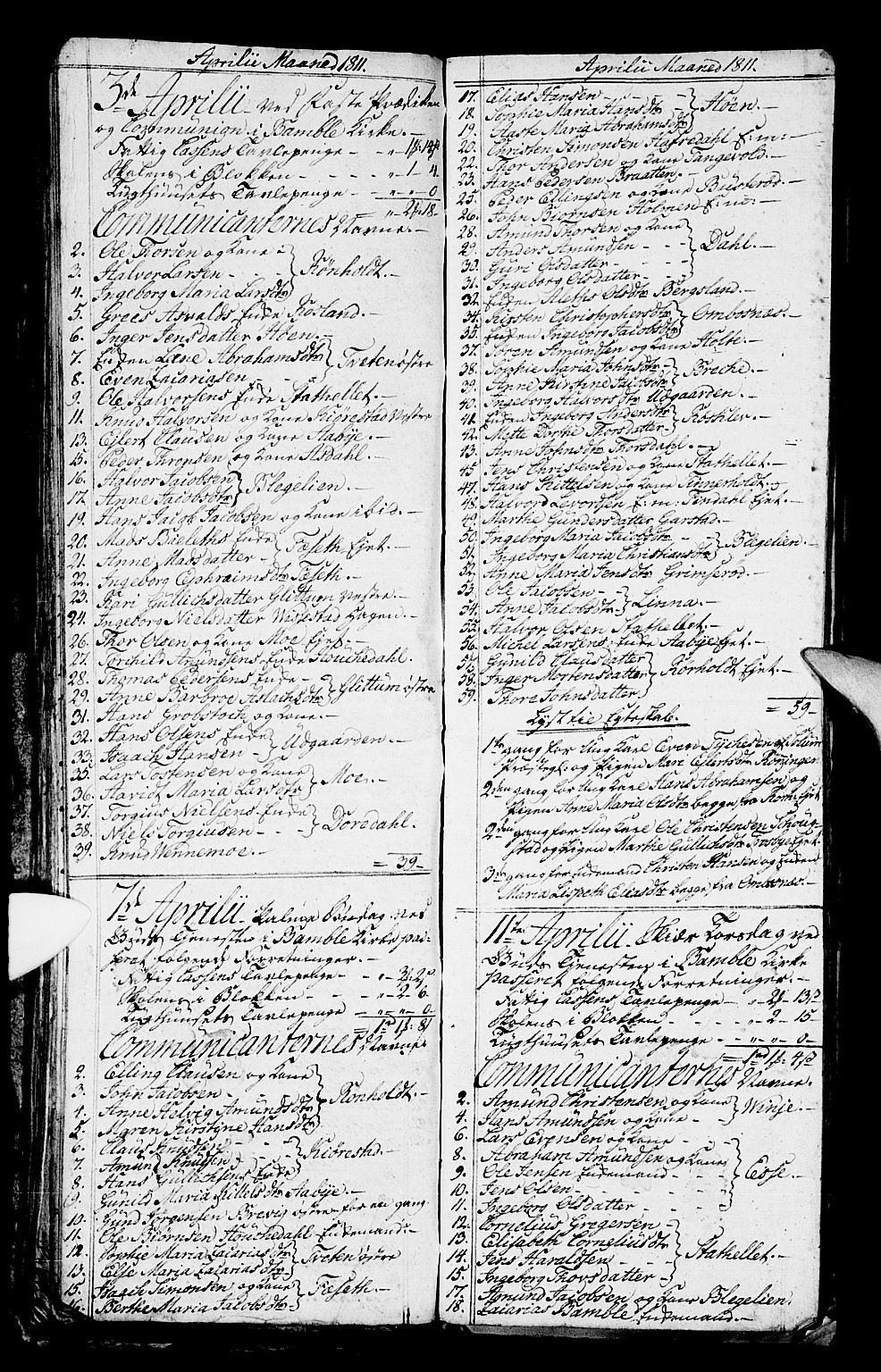 Bamble kirkebøker, AV/SAKO-A-253/G/Ga/L0004: Parish register (copy) no. I 4, 1808-1814