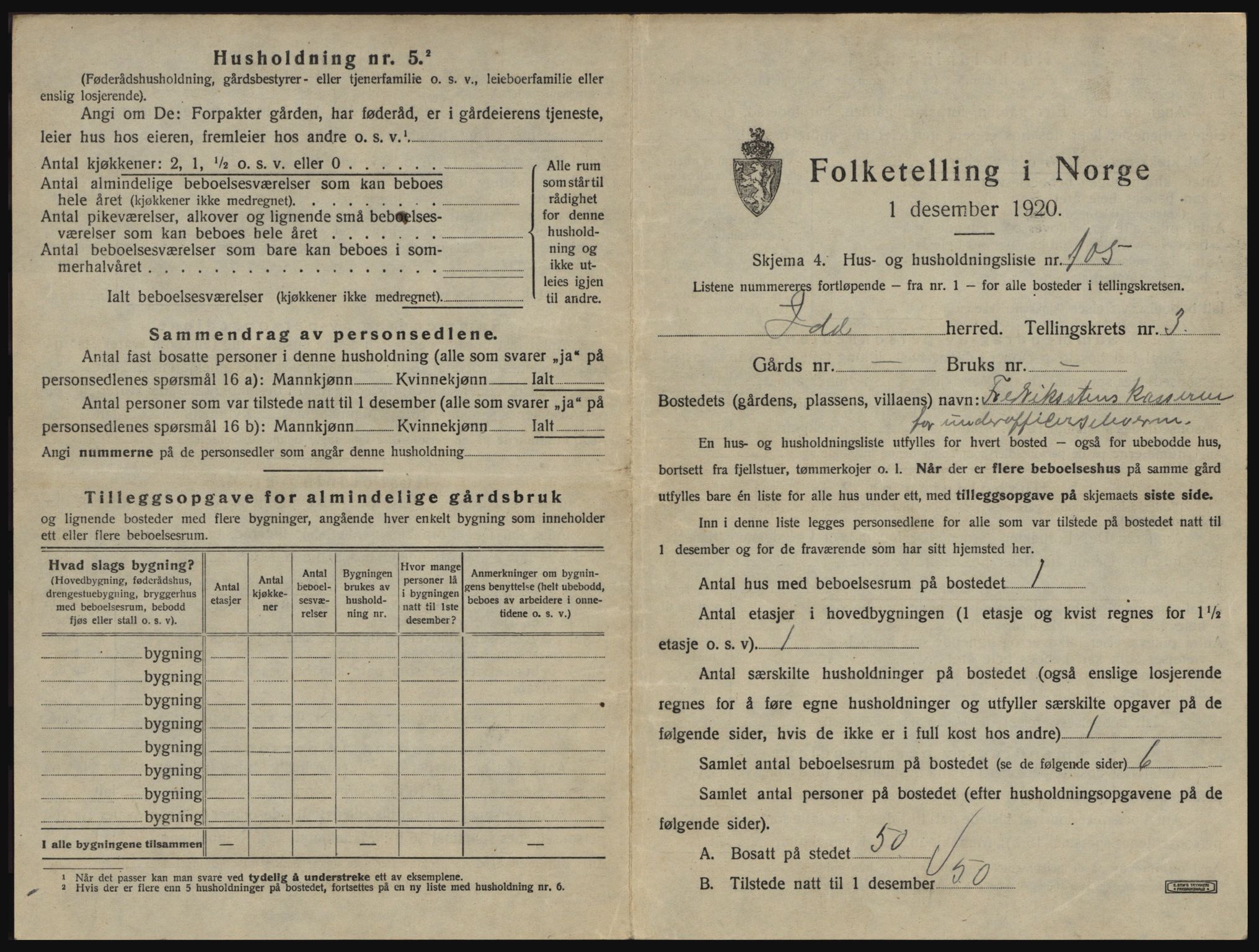 SAO, 1920 census for Idd, 1920, p. 526