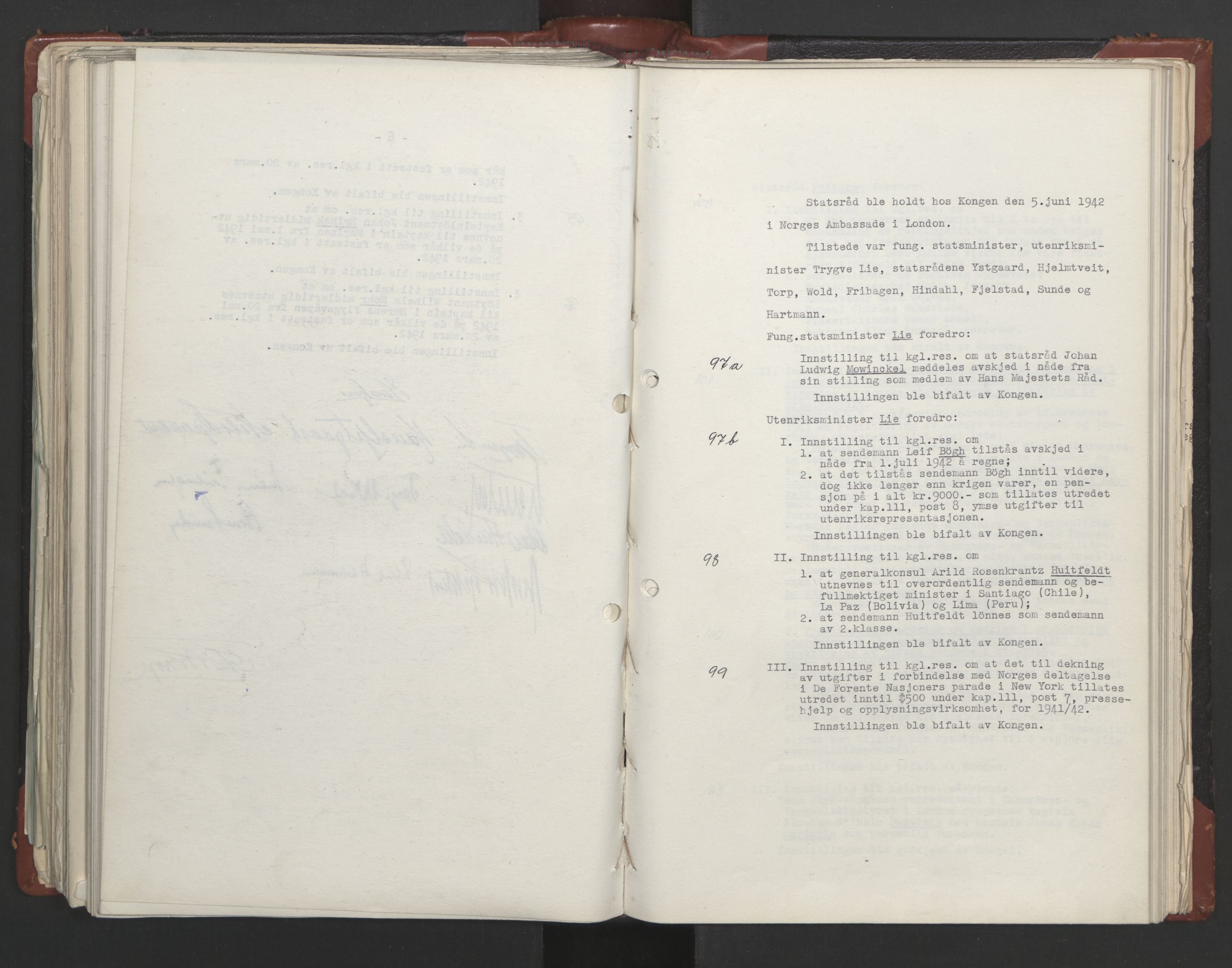 Statsrådssekretariatet, AV/RA-S-1001/A/Ac/L0122: Kgl. res. (9/4) 17/4 1940 -18/12 1942, 1940-1942, p. 298