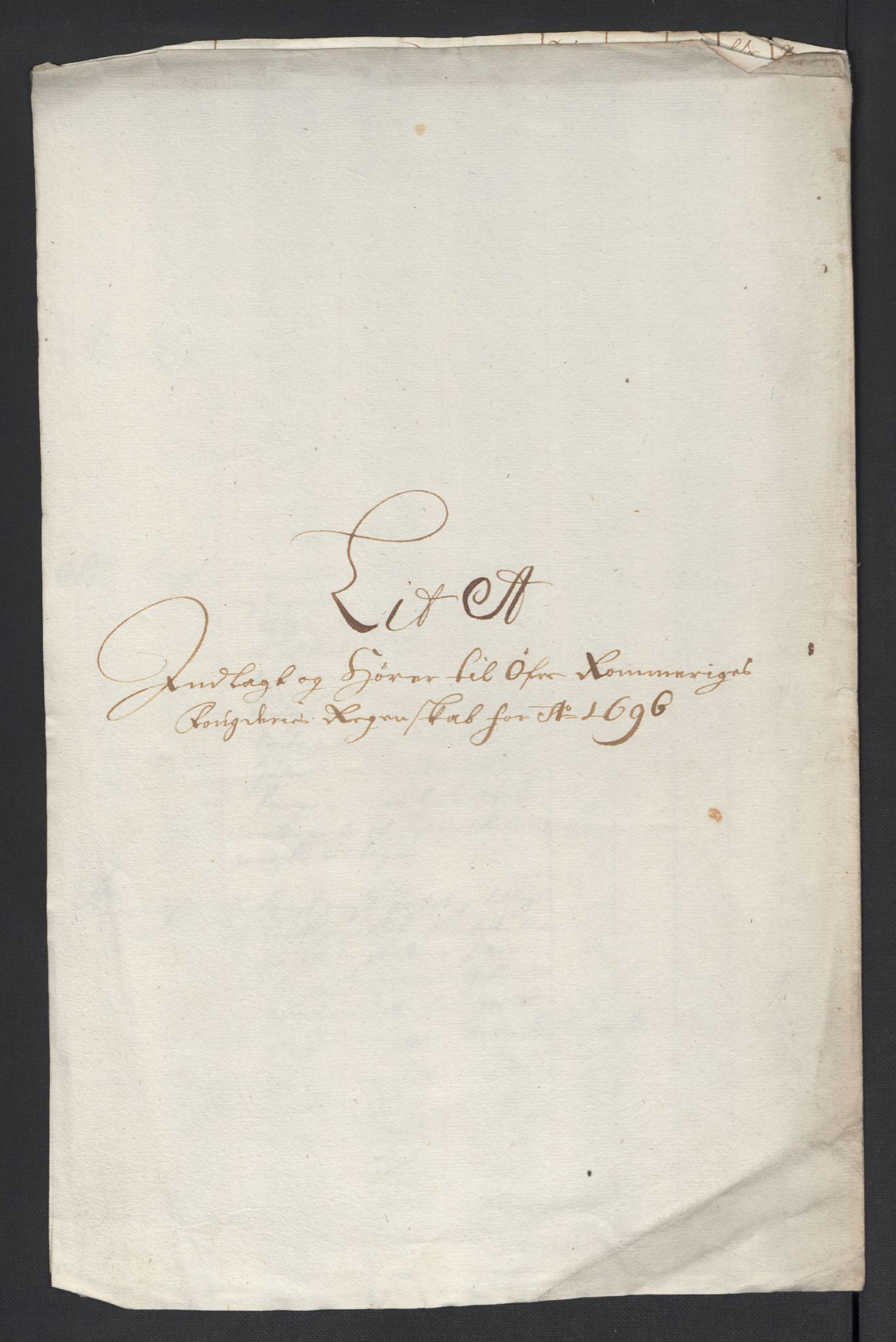 Rentekammeret inntil 1814, Reviderte regnskaper, Fogderegnskap, AV/RA-EA-4092/R12/L0708: Fogderegnskap Øvre Romerike, 1696, p. 19