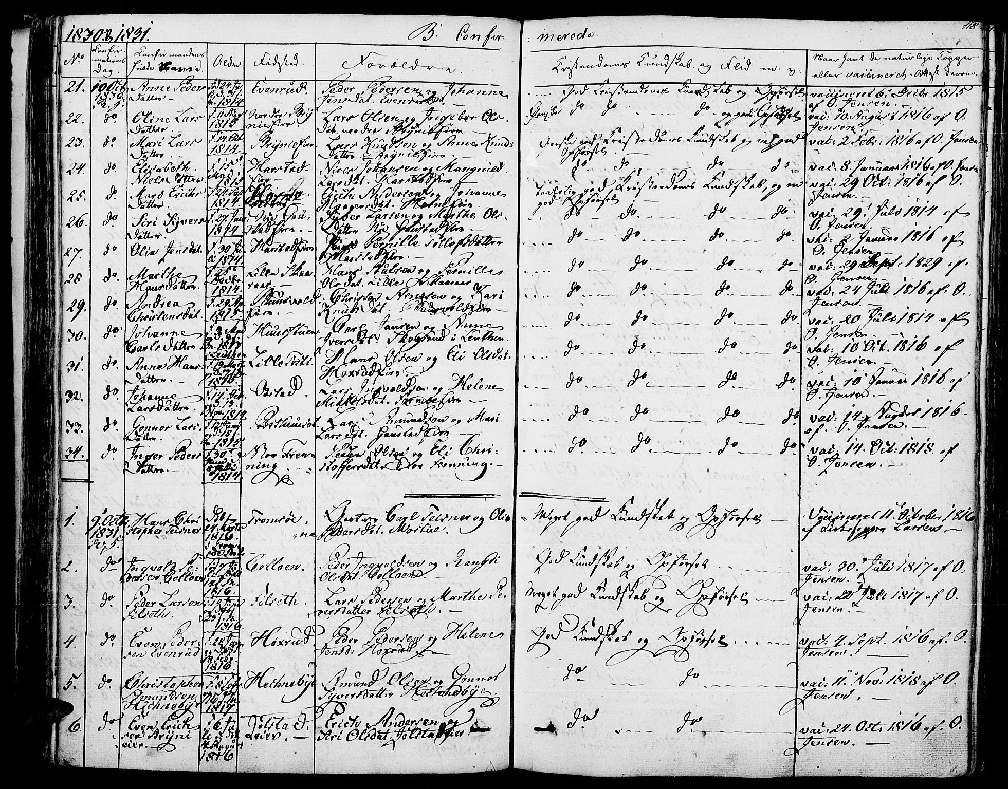 Romedal prestekontor, SAH/PREST-004/K/L0003: Parish register (official) no. 3, 1829-1846, p. 118