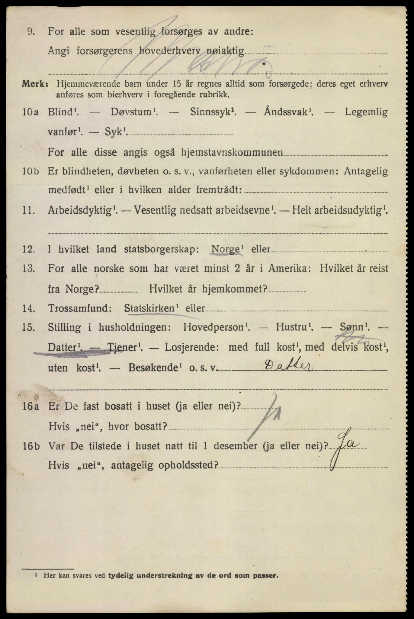 SAKO, 1920 census for Kragerø, 1920, p. 13876