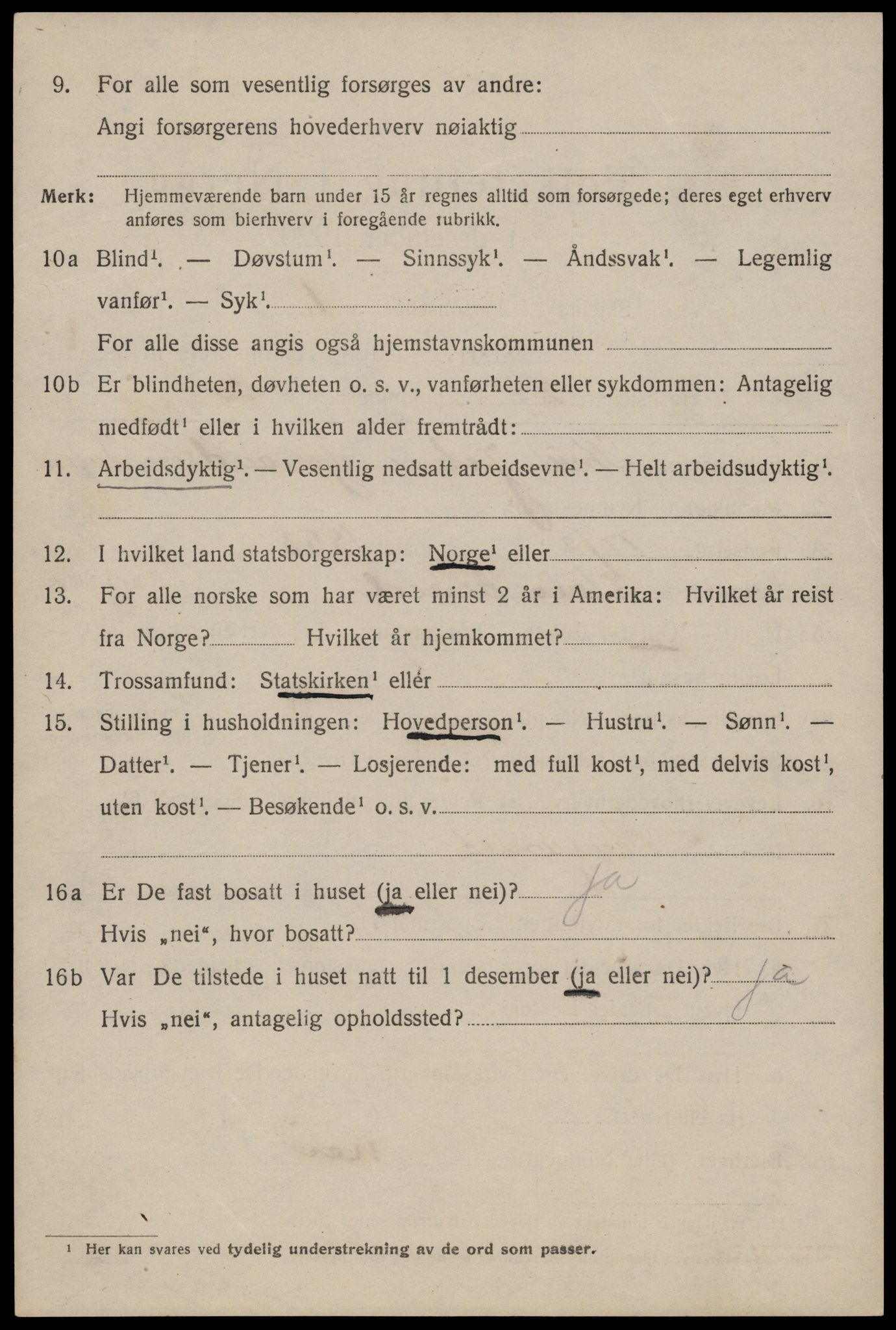 SAST, 1920 census for Haugesund, 1920, p. 12138