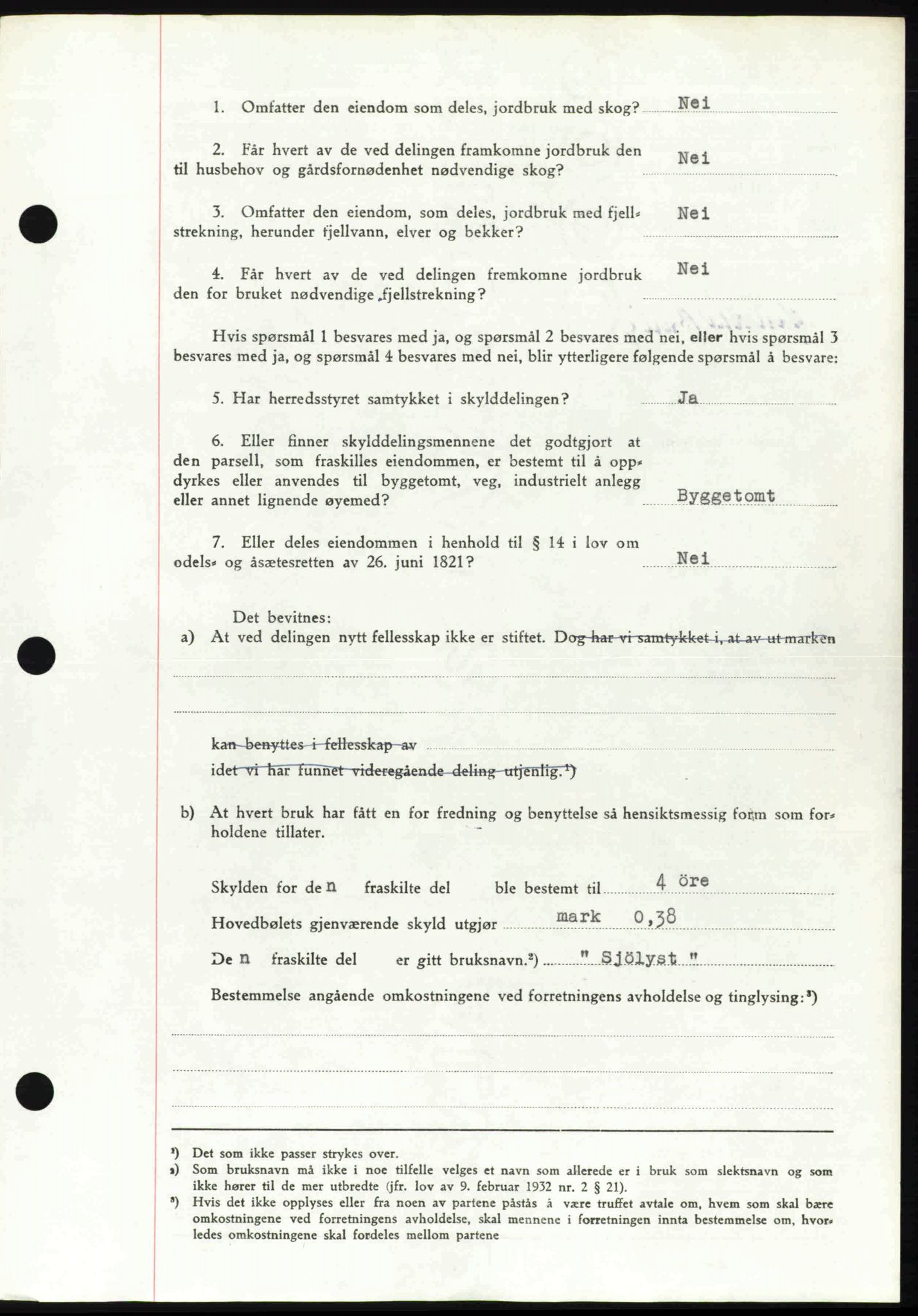 Follo sorenskriveri, SAO/A-10274/G/Ga/Gaa/L0085: Mortgage book no. I 85, 1948-1948, Diary no: : 4430/1948