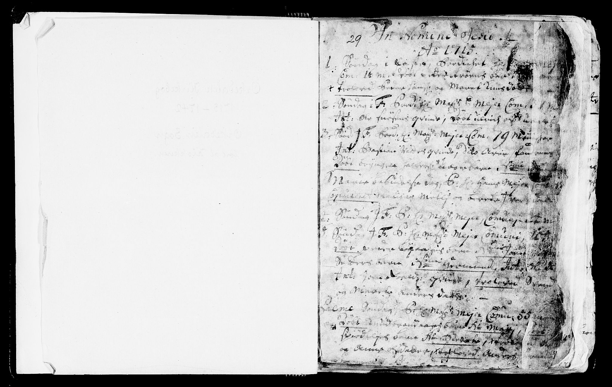 Ministerialprotokoller, klokkerbøker og fødselsregistre - Sør-Trøndelag, SAT/A-1456/668/L0812: Parish register (copy) no. 668C01, 1715-1742, p. 1