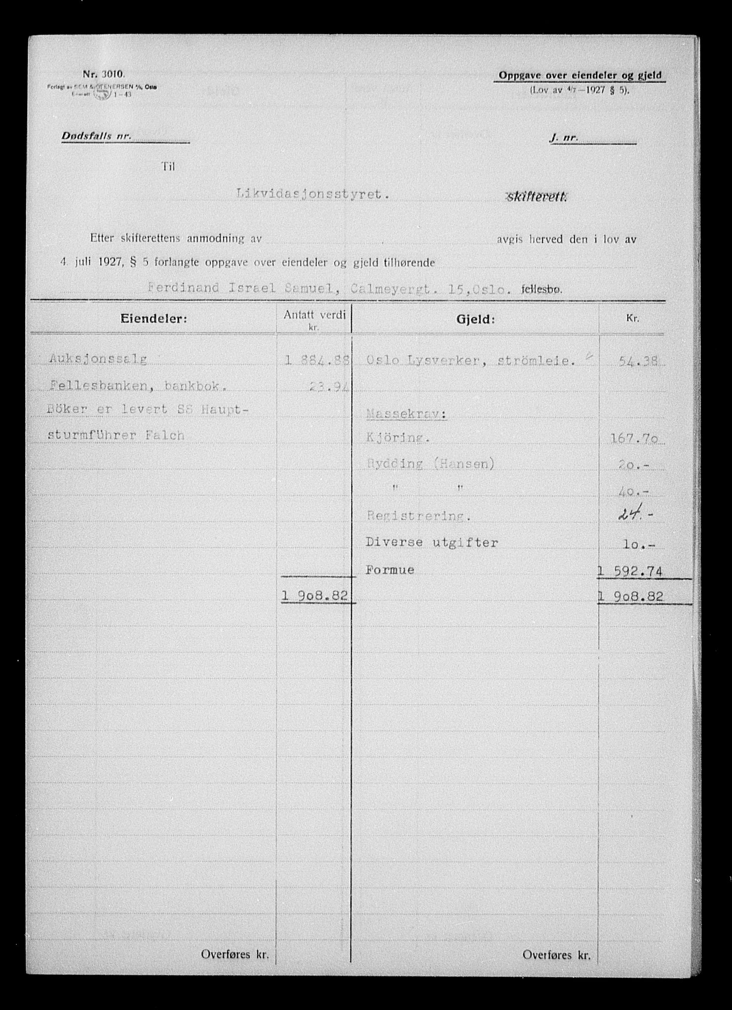 Justisdepartementet, Tilbakeføringskontoret for inndratte formuer, AV/RA-S-1564/H/Hc/Hcc/L0976: --, 1945-1947, p. 721