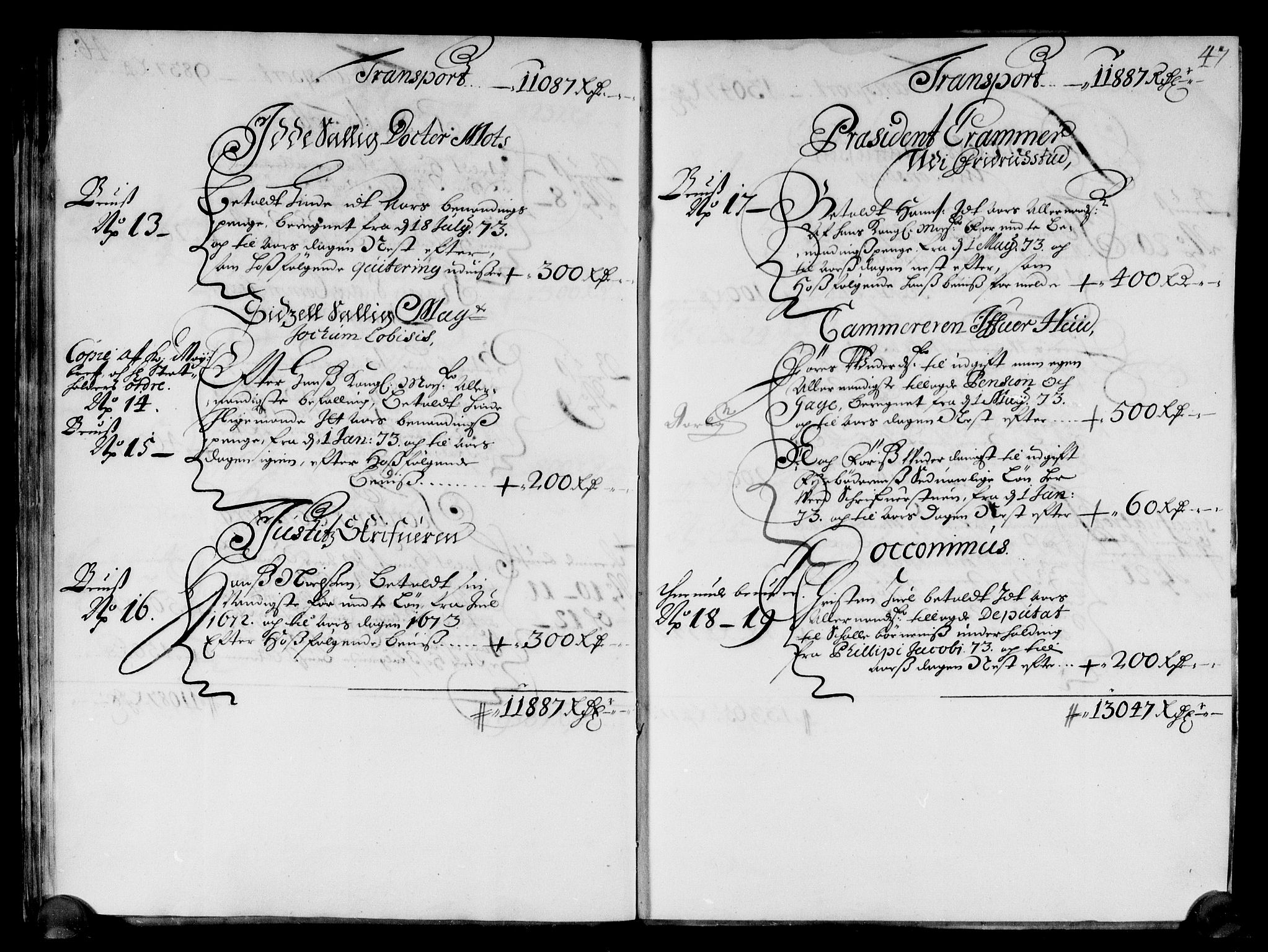 Rentekammeret inntil 1814, Reviderte regnskaper, Stiftamtstueregnskaper, Landkommissariatet på Akershus og Akershus stiftamt, AV/RA-EA-5869/R/Rb/L0087: Akershus stiftamt, 1672-1673