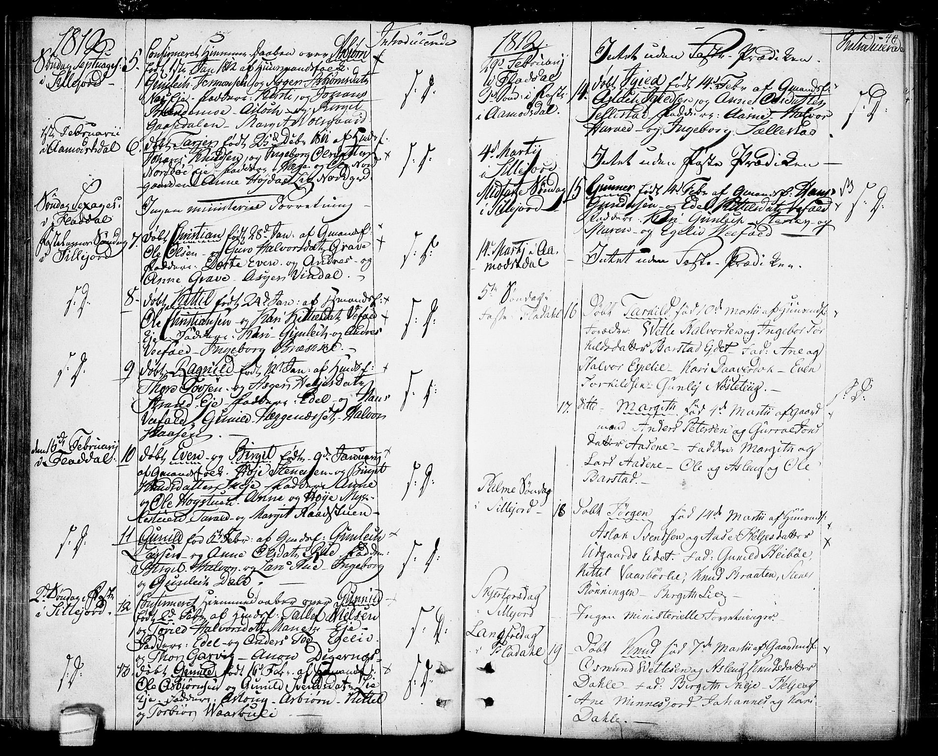 Seljord kirkebøker, AV/SAKO-A-20/F/Fa/L0009: Parish register (official) no. I 9, 1801-1814, p. 44