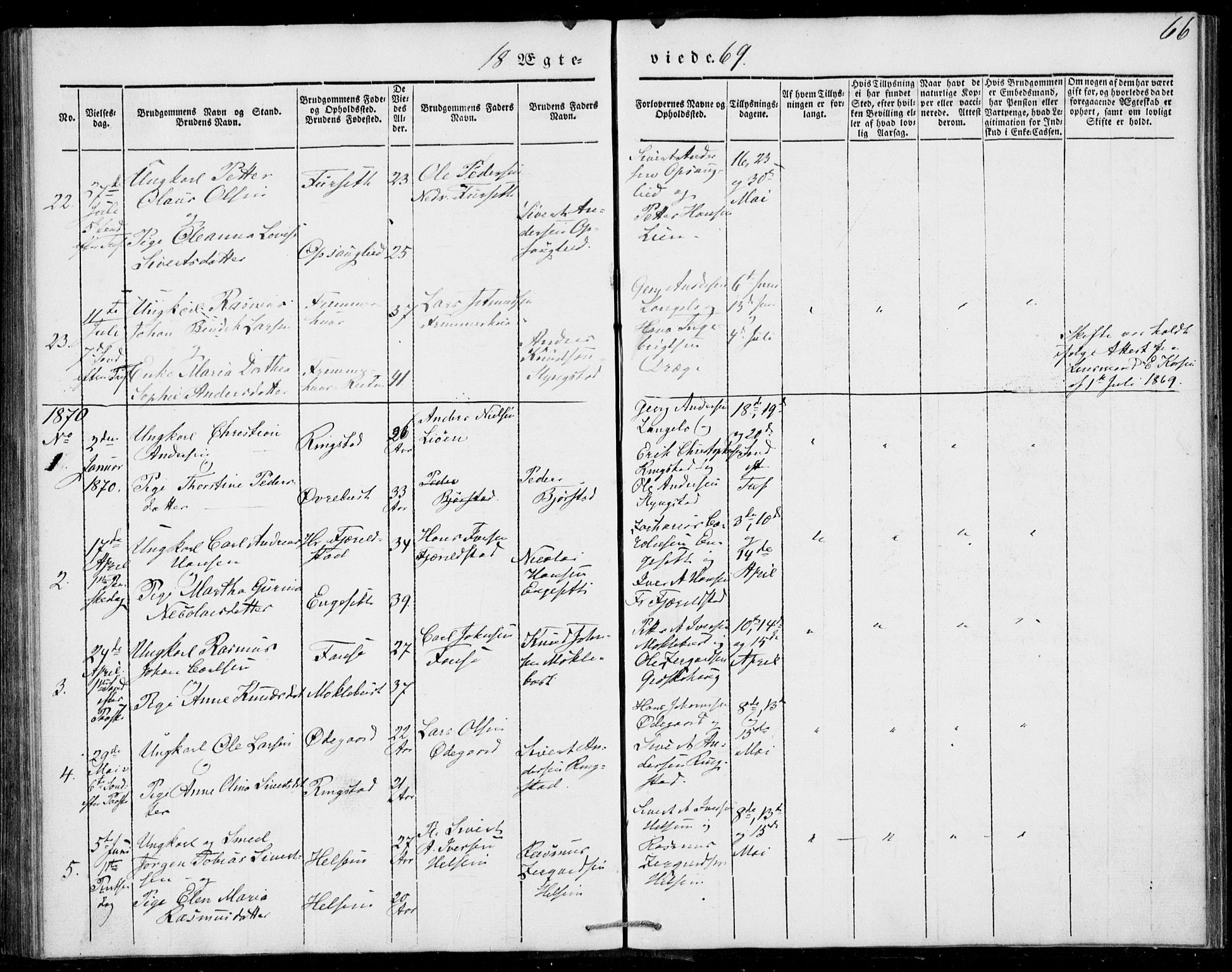 Ministerialprotokoller, klokkerbøker og fødselsregistre - Møre og Romsdal, AV/SAT-A-1454/520/L0276: Parish register (official) no. 520A06, 1844-1881, p. 66