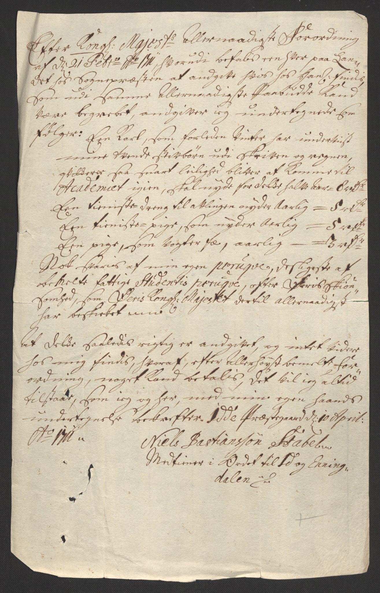 Rentekammeret inntil 1814, Reviderte regnskaper, Fogderegnskap, AV/RA-EA-4092/R01/L0020: Fogderegnskap Idd og Marker, 1711, p. 653