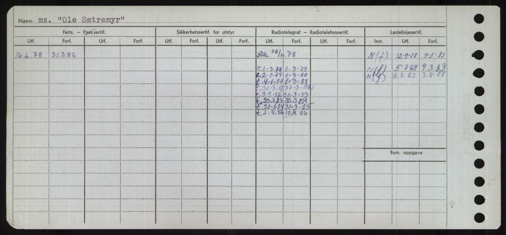 Sjøfartsdirektoratet med forløpere, Skipsmålingen, RA/S-1627/H/Ha/L0004/0002: Fartøy, Mas-R / Fartøy, Odin-R, p. 68