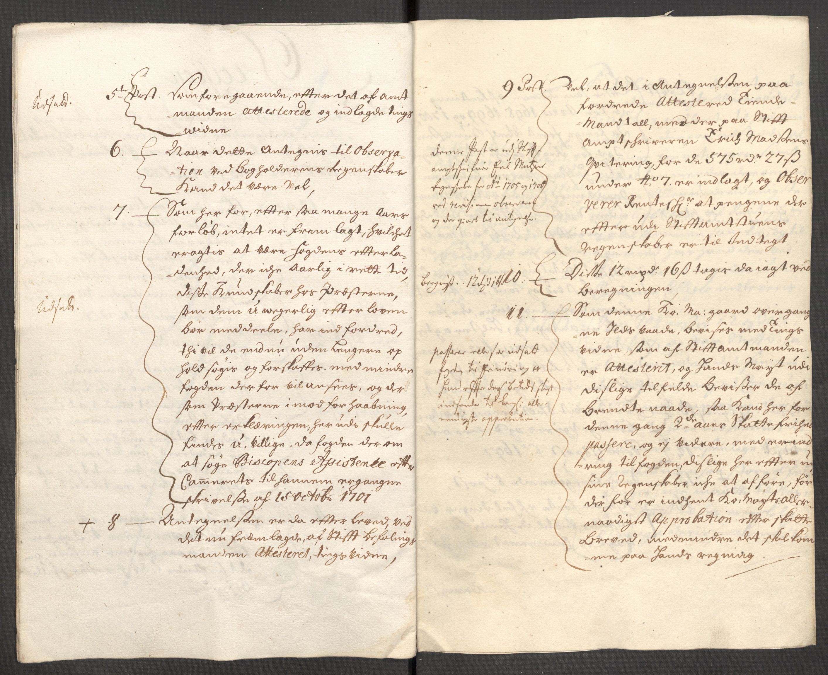 Rentekammeret inntil 1814, Reviderte regnskaper, Fogderegnskap, AV/RA-EA-4092/R63/L4314: Fogderegnskap Inderøy, 1705, p. 229