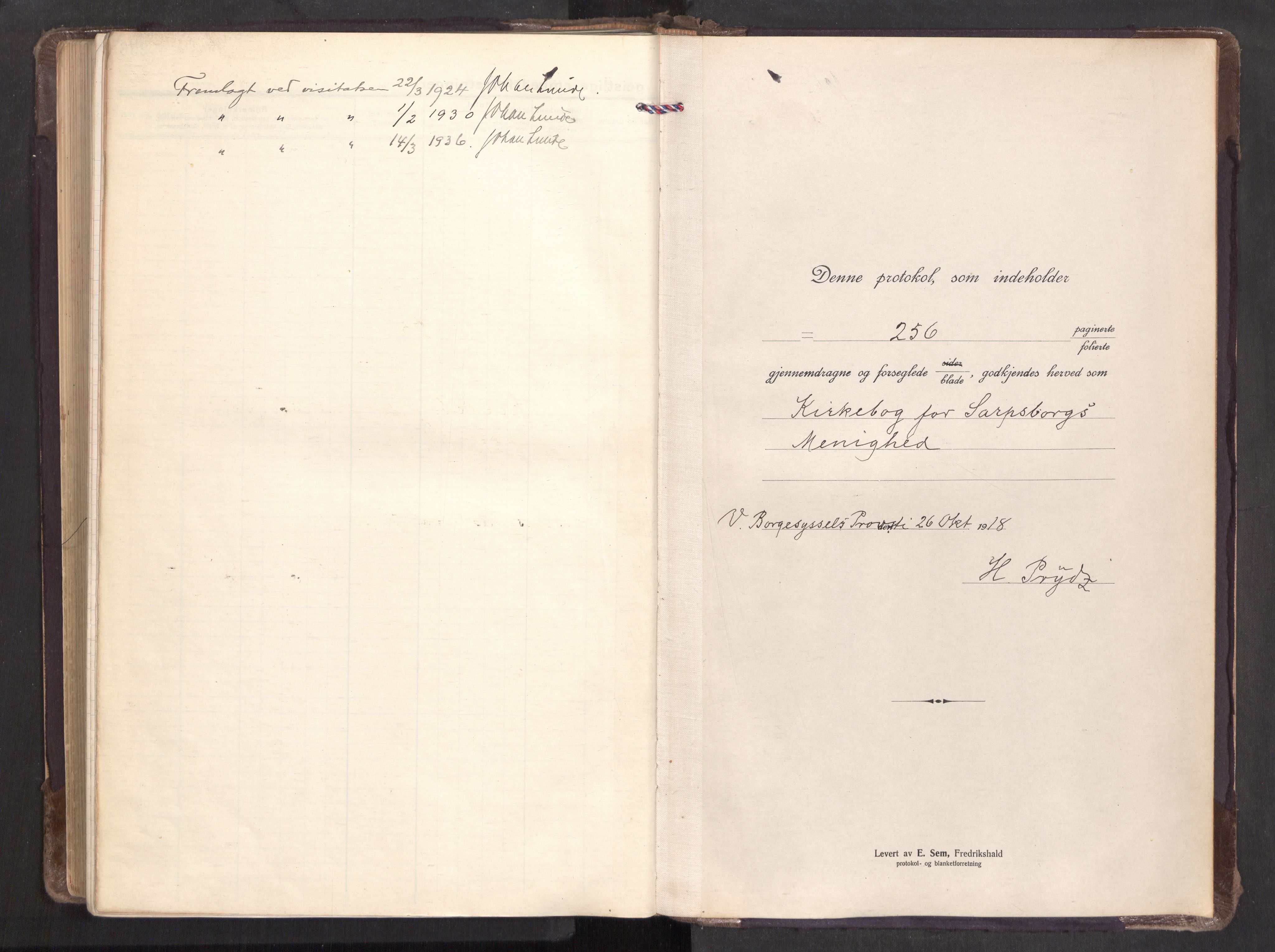 Sarpsborg prestekontor Kirkebøker, SAO/A-2006/F/Fa/L0009: Parish register (official) no. 9, 1919-1931