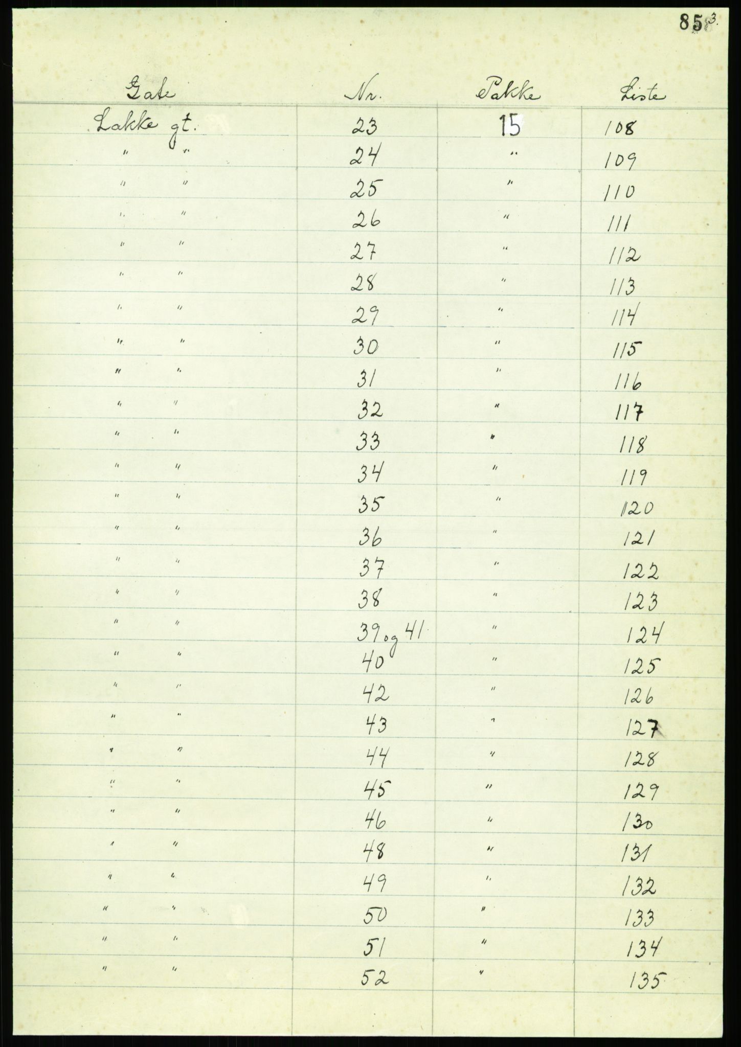 RA, 1885 census for 0301 Kristiania, 1885, p. 87