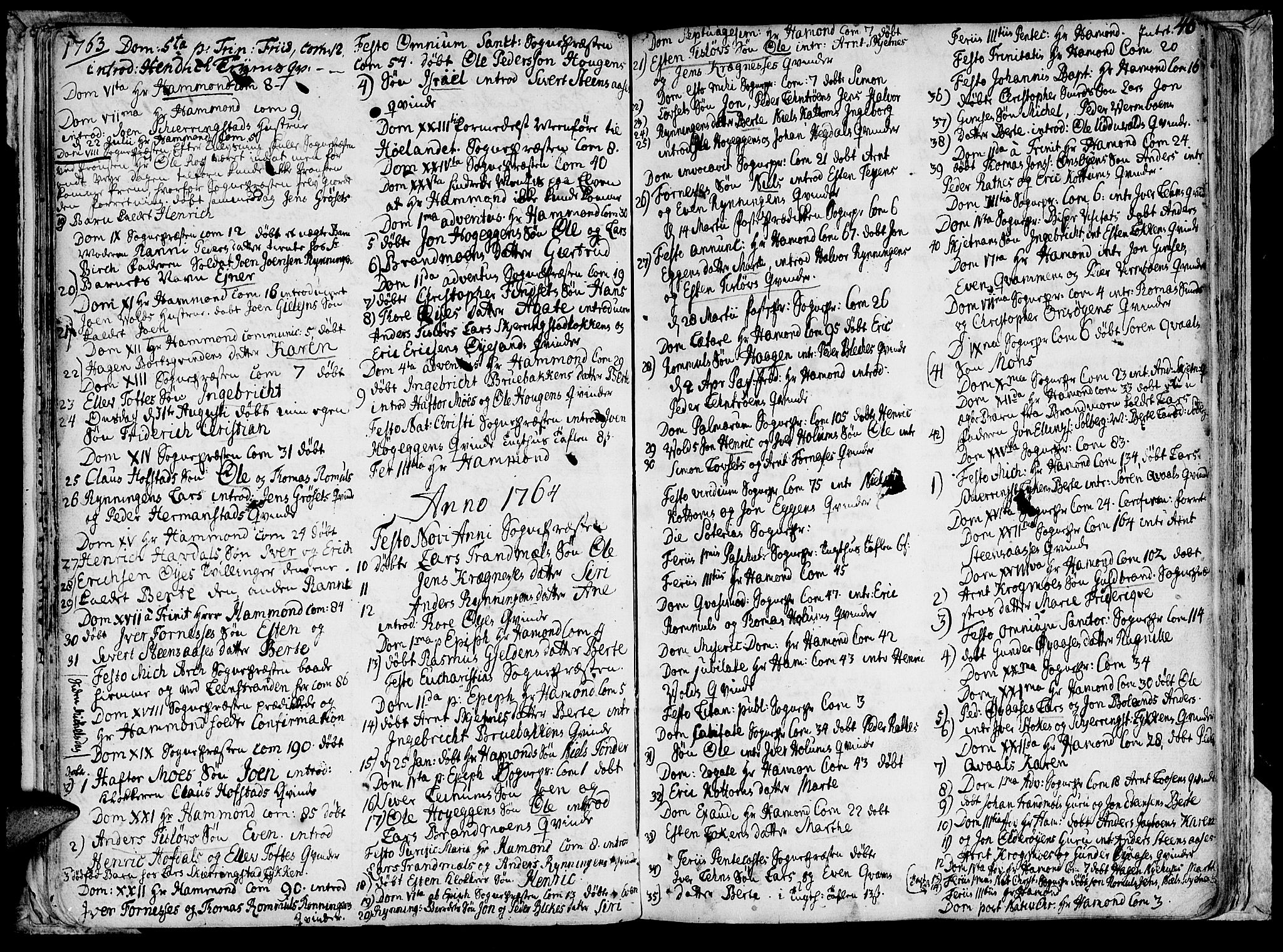 Ministerialprotokoller, klokkerbøker og fødselsregistre - Sør-Trøndelag, SAT/A-1456/691/L1057: Parish register (official) no. 691A01 /1, 1740-1767, p. 46