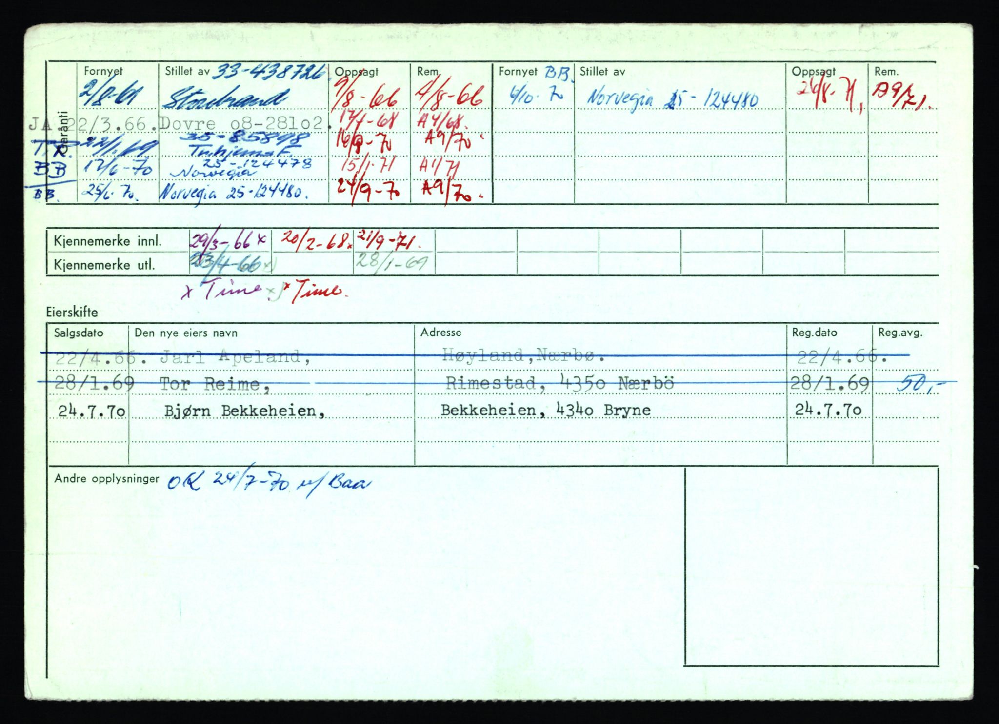 Stavanger trafikkstasjon, SAST/A-101942/0/F/L0063: L-62700 - L-63799, 1930-1971, p. 1978