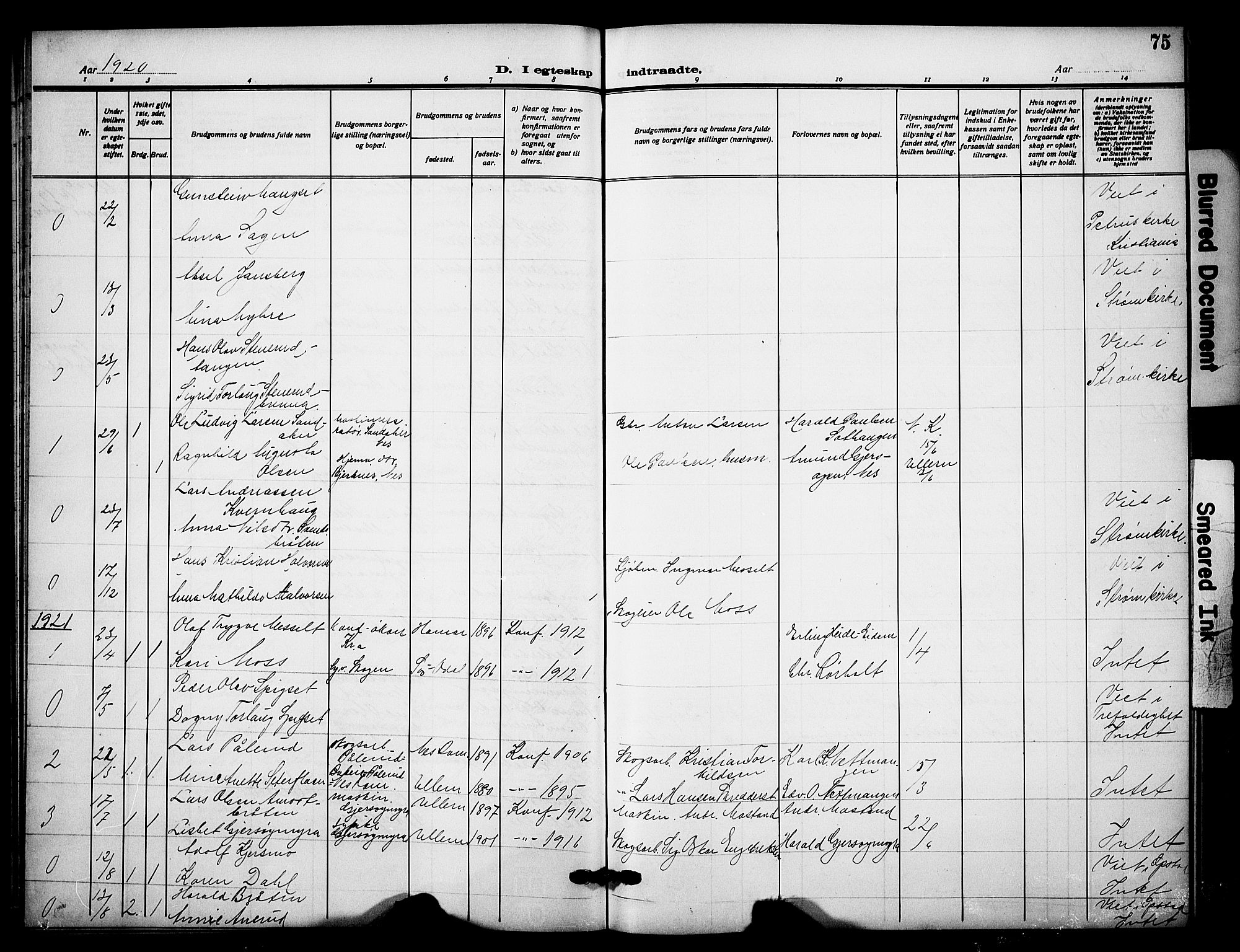 Sør-Odal prestekontor, AV/SAH-PREST-030/H/Ha/Hab/L0009: Parish register (copy) no. 9, 1915-1927, p. 75