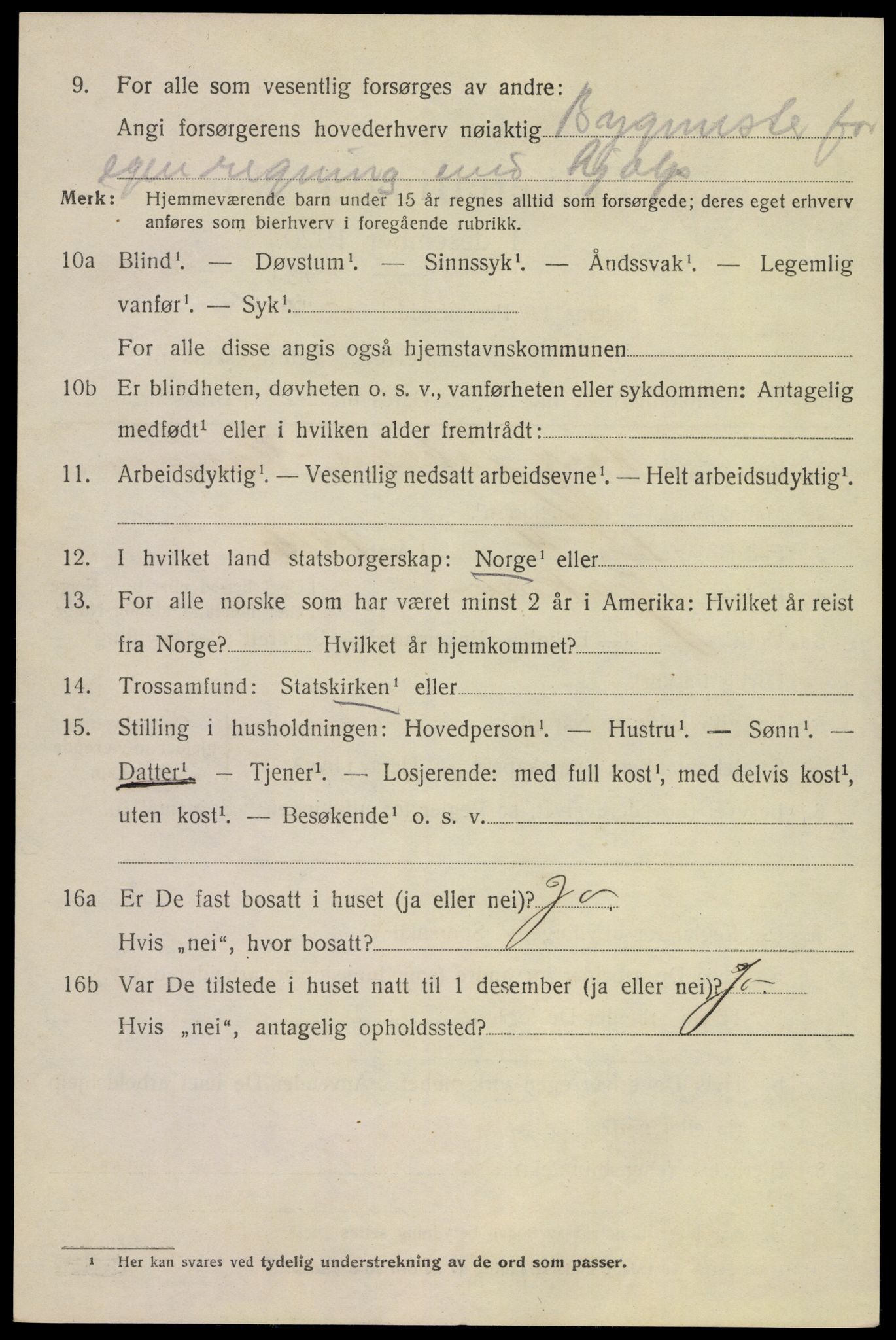 SAKO, 1920 census for Tinn, 1920, p. 16721