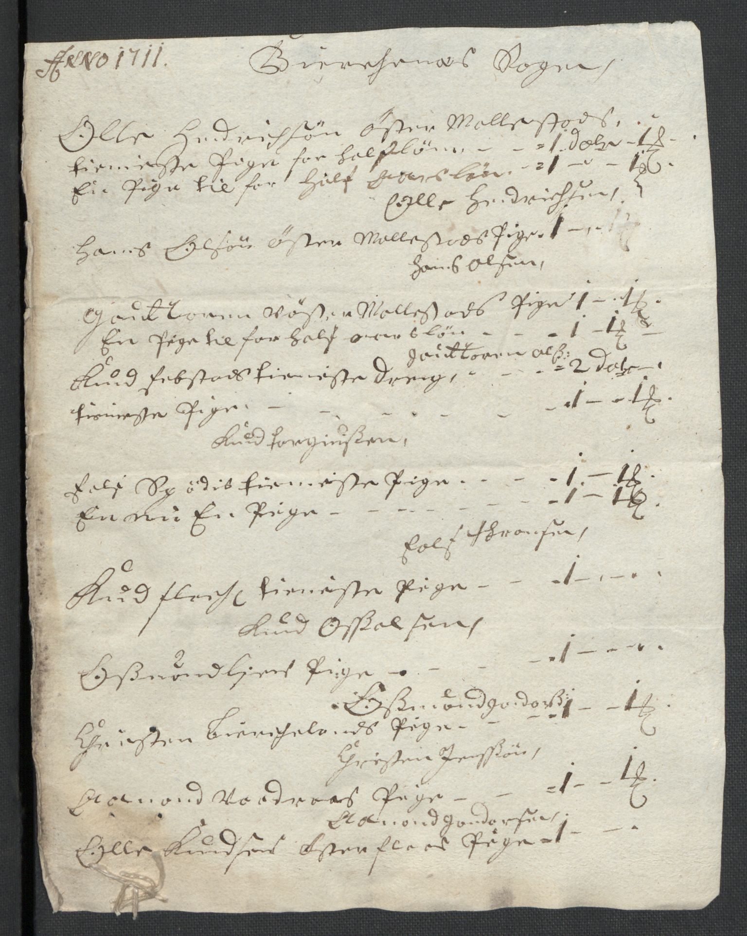 Rentekammeret inntil 1814, Reviderte regnskaper, Fogderegnskap, AV/RA-EA-4092/R39/L2319: Fogderegnskap Nedenes, 1710-1711, p. 412