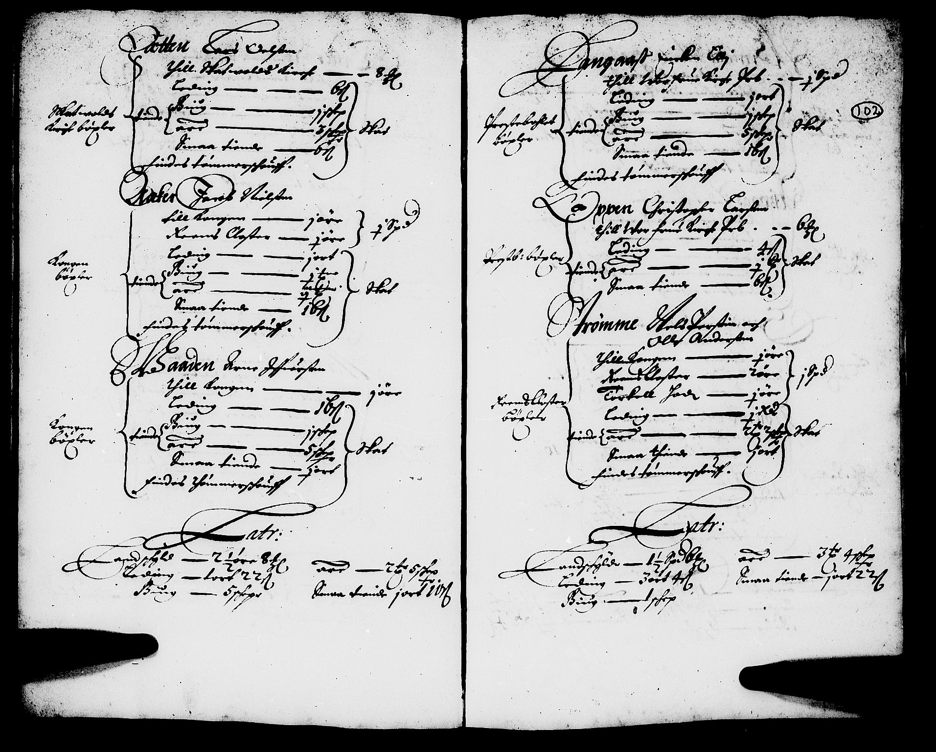 Rentekammeret inntil 1814, Realistisk ordnet avdeling, AV/RA-EA-4070/N/Nb/Nba/L0054: Stjørdal len, 1669, p. 101b-102a