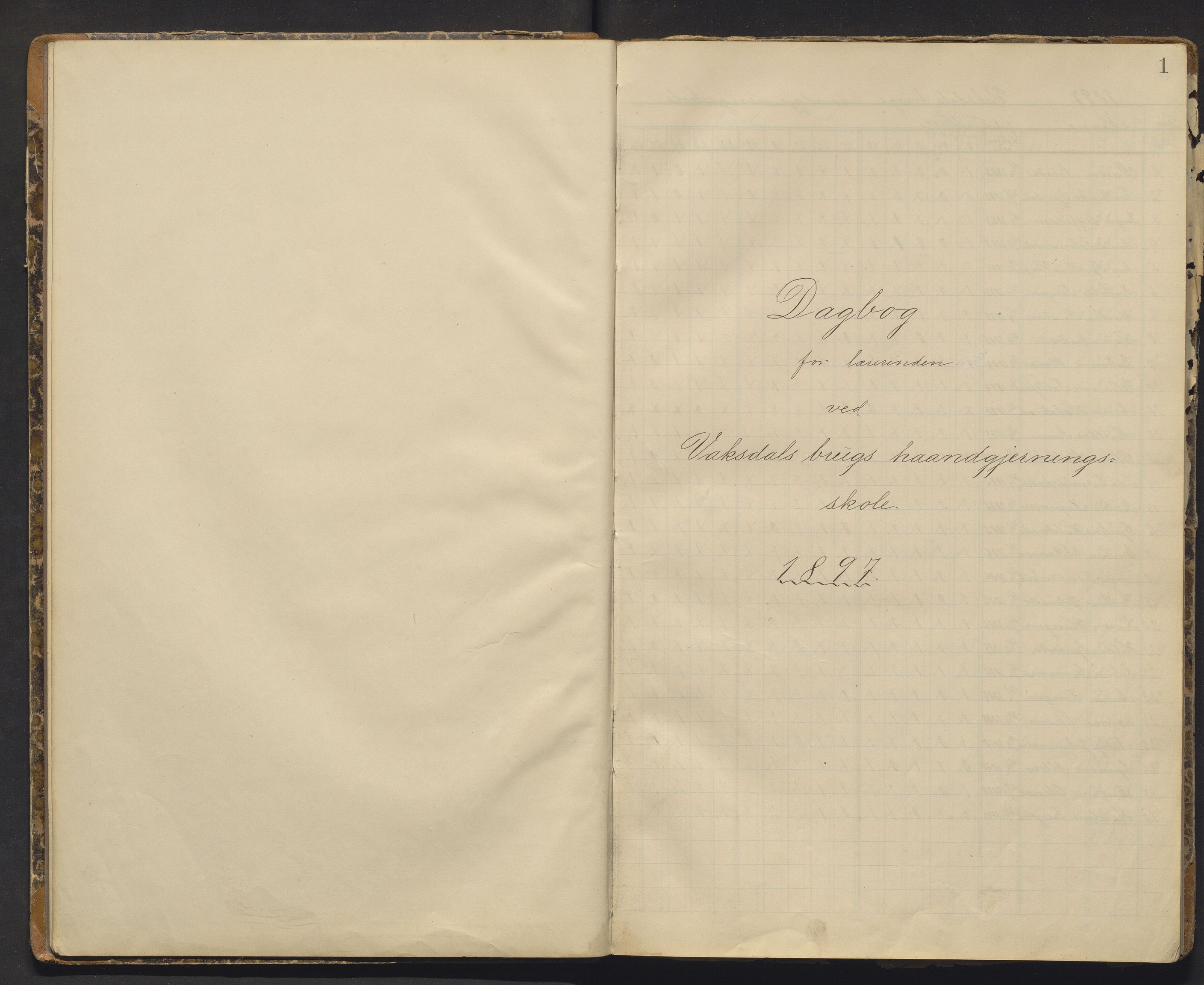 Bruvik kommune. Vaksdal Mølles Handarbeidsskole, IKAH/1251a-263/F/Fa/L0002: Skuleprotokoll for Vaksdal brugs handgjerningsskole, 1897-1911