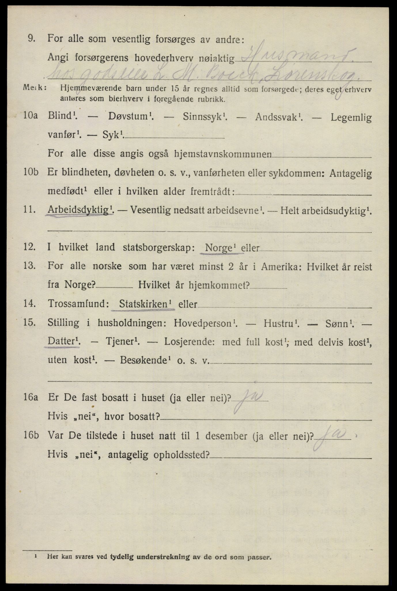 SAO, 1920 census for Lørenskog, 1920, p. 6955