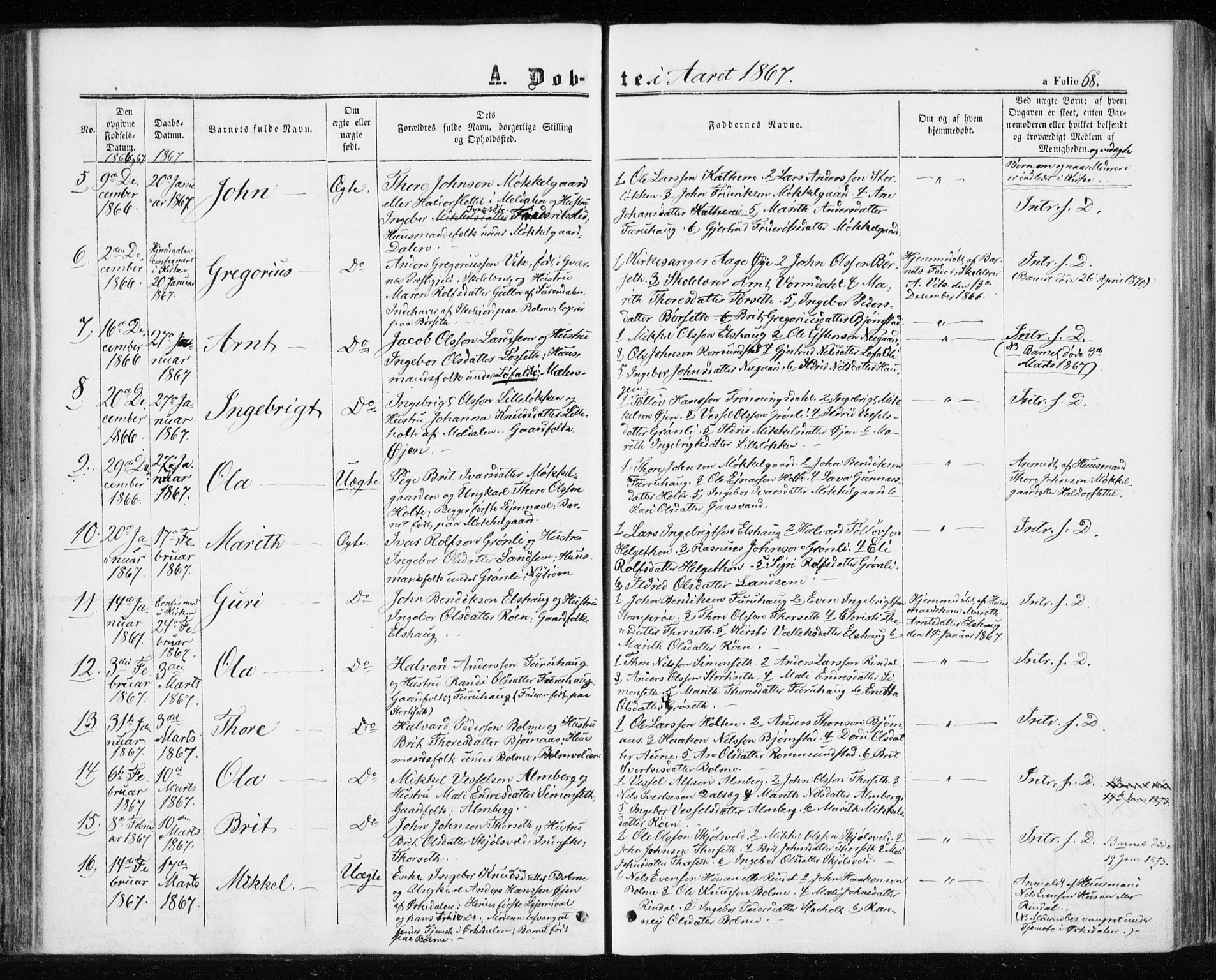 Ministerialprotokoller, klokkerbøker og fødselsregistre - Møre og Romsdal, AV/SAT-A-1454/598/L1067: Parish register (official) no. 598A01, 1858-1871, p. 68