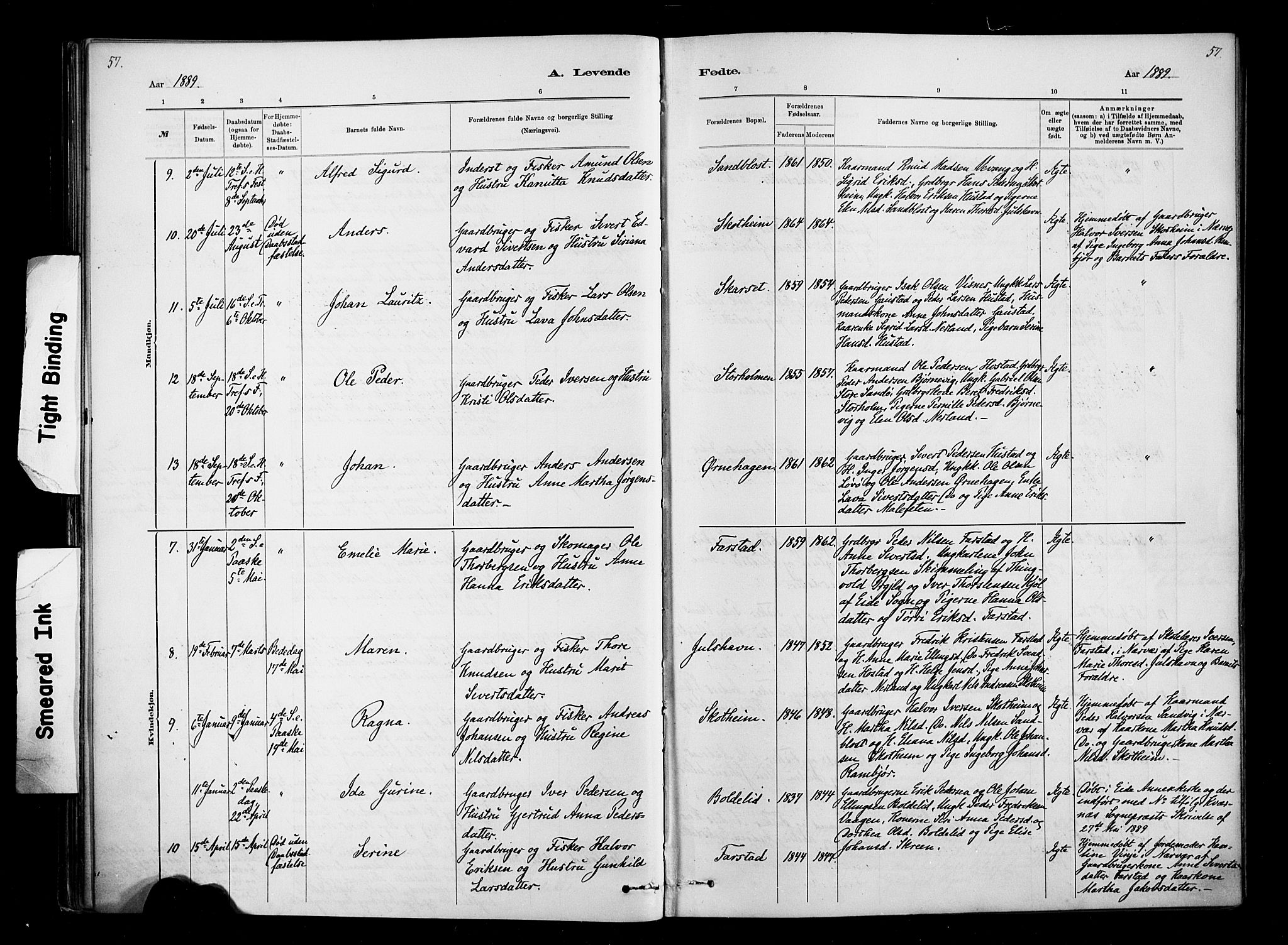 Ministerialprotokoller, klokkerbøker og fødselsregistre - Møre og Romsdal, AV/SAT-A-1454/567/L0778: Parish register (official) no. 567A01, 1881-1903, p. 57