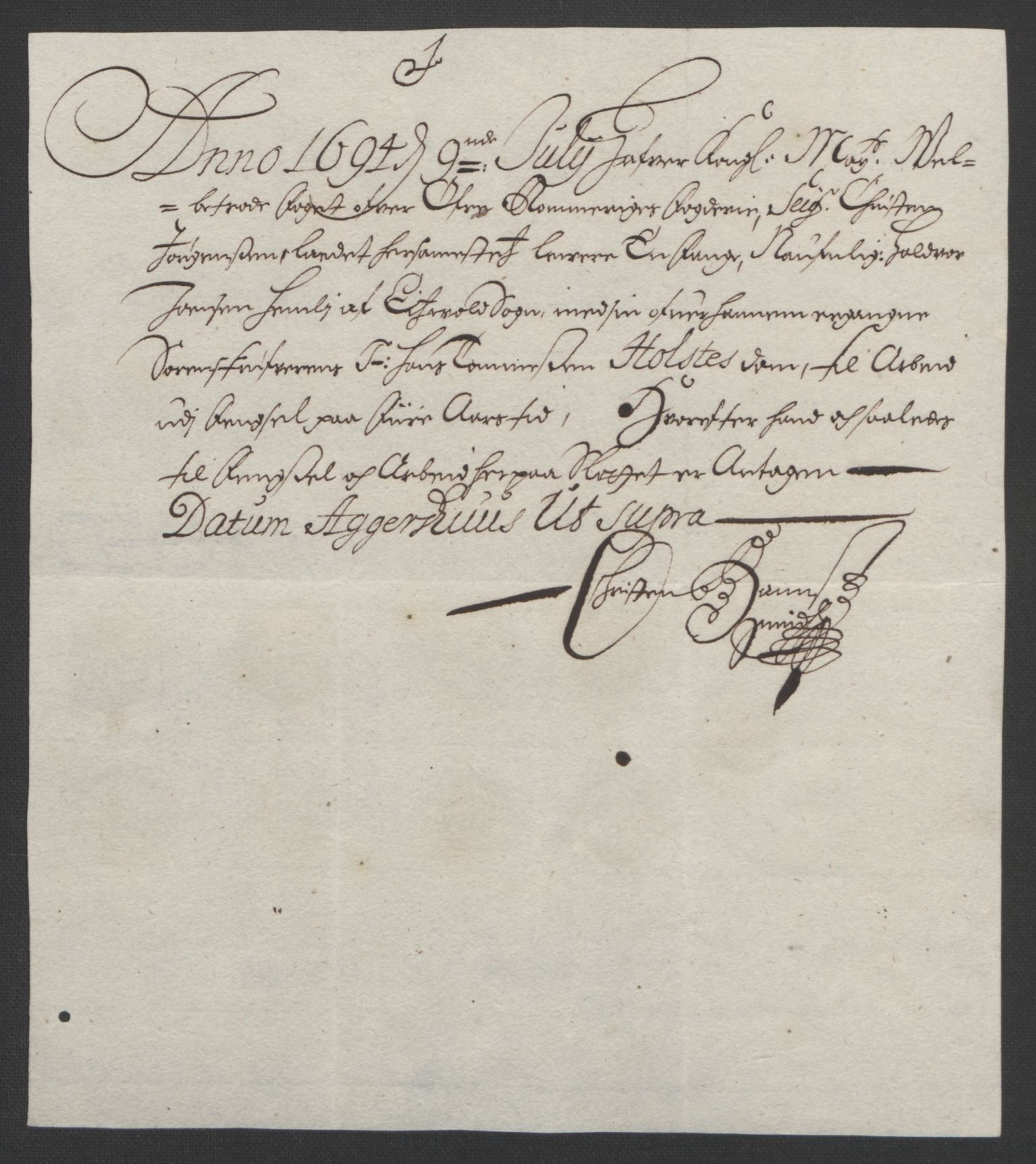 Rentekammeret inntil 1814, Reviderte regnskaper, Fogderegnskap, AV/RA-EA-4092/R12/L0706: Fogderegnskap Øvre Romerike, 1694, p. 274