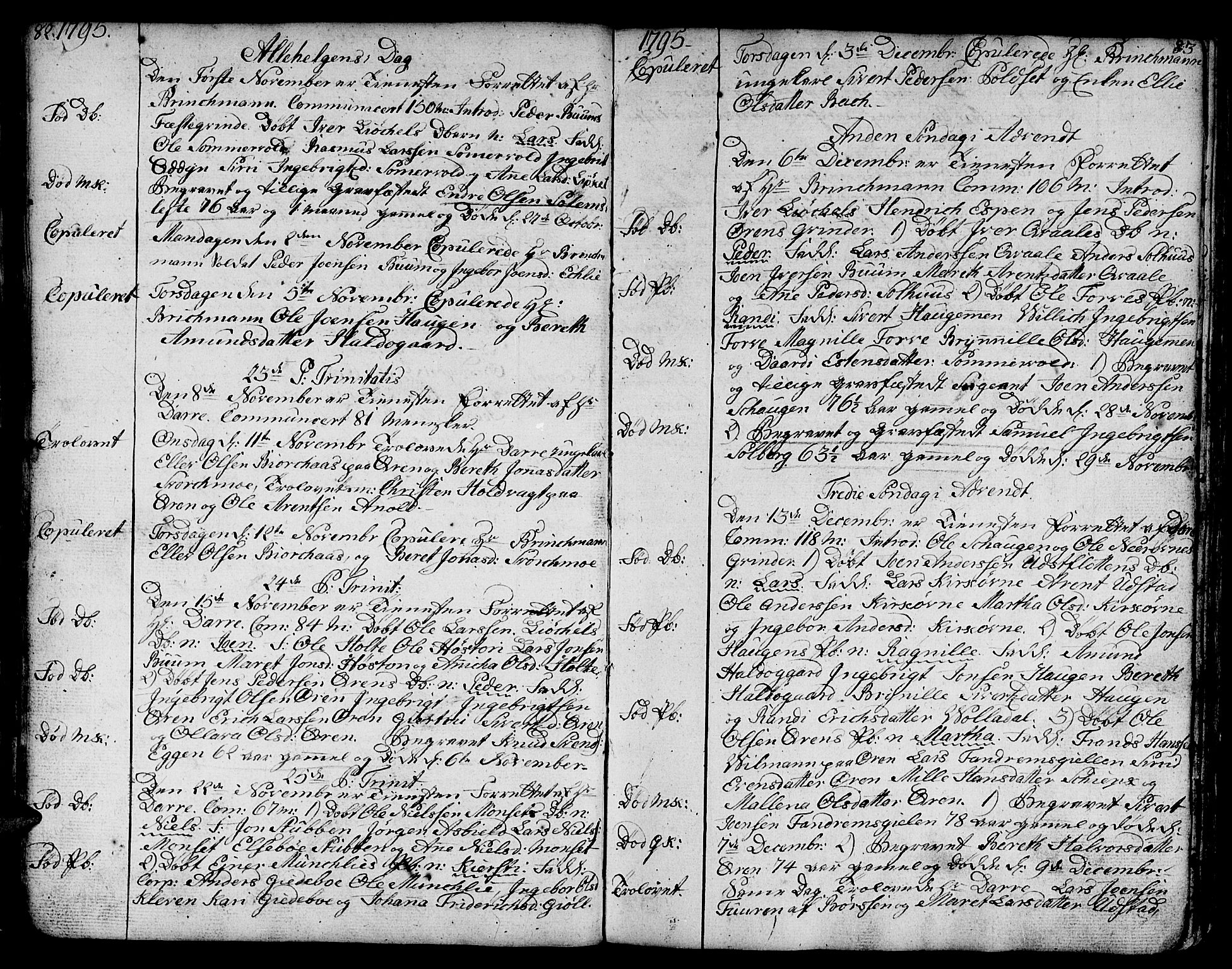 Ministerialprotokoller, klokkerbøker og fødselsregistre - Sør-Trøndelag, SAT/A-1456/668/L0815: Parish register (copy) no. 668C04, 1791-1815, p. 82-83