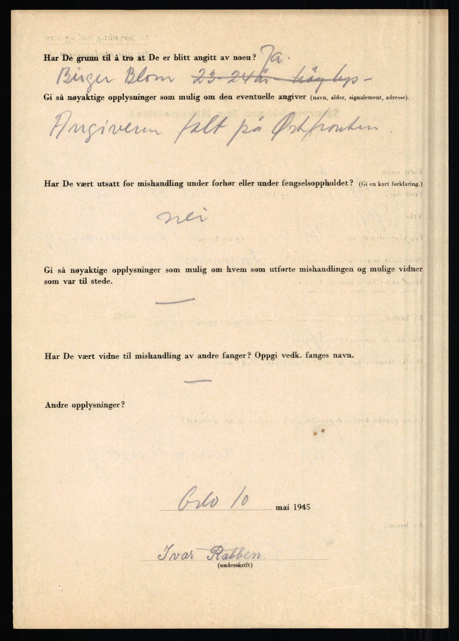 Rikspolitisjefen, AV/RA-S-1560/L/L0014: Pettersen, Aksel - Savosnick, Ernst, 1940-1945, p. 231