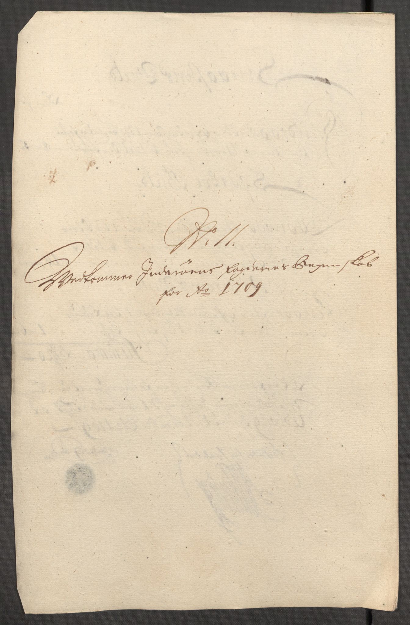Rentekammeret inntil 1814, Reviderte regnskaper, Fogderegnskap, RA/EA-4092/R63/L4317: Fogderegnskap Inderøy, 1709, p. 186