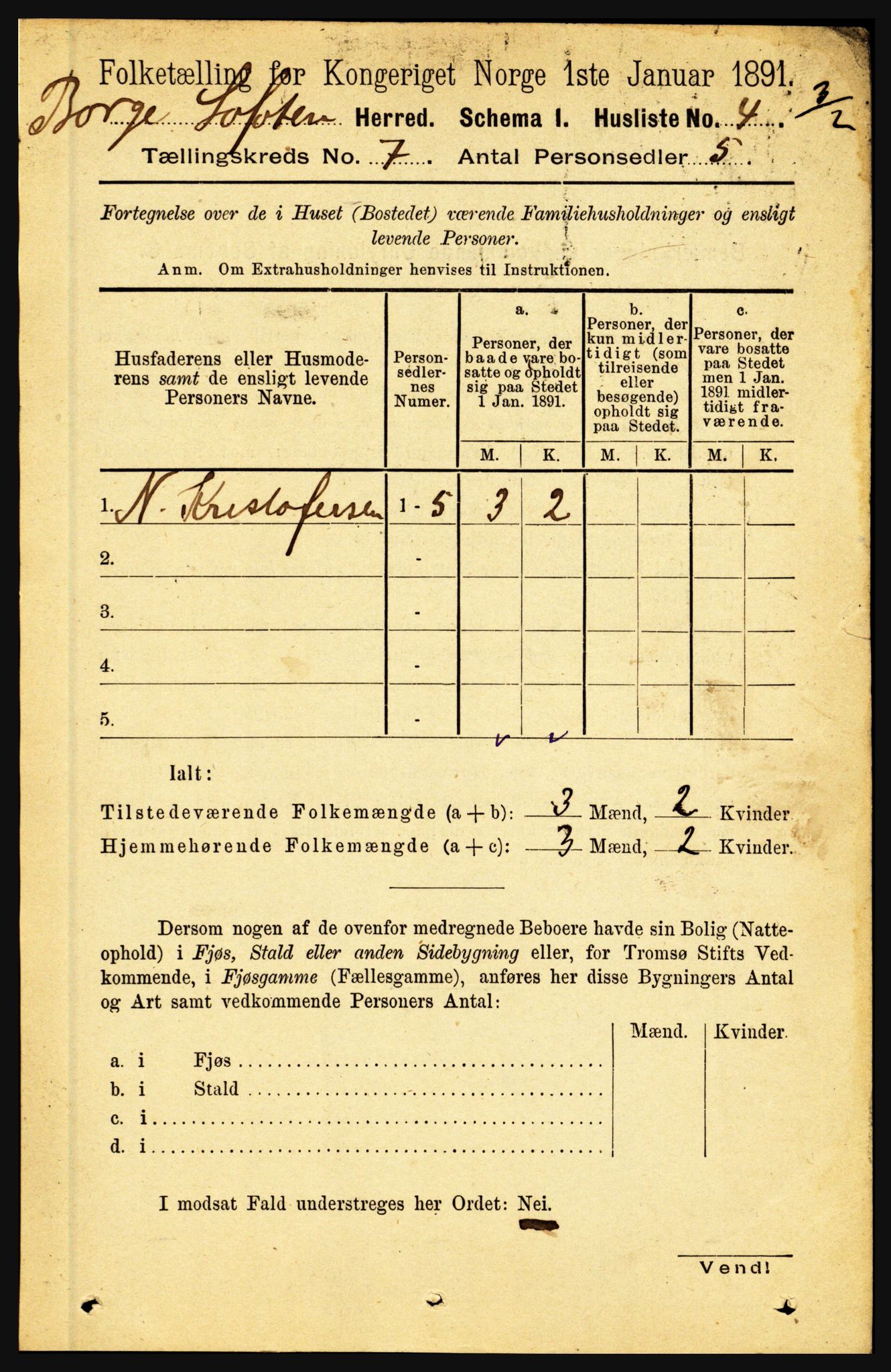 RA, 1891 census for 1862 Borge, 1891, p. 4372