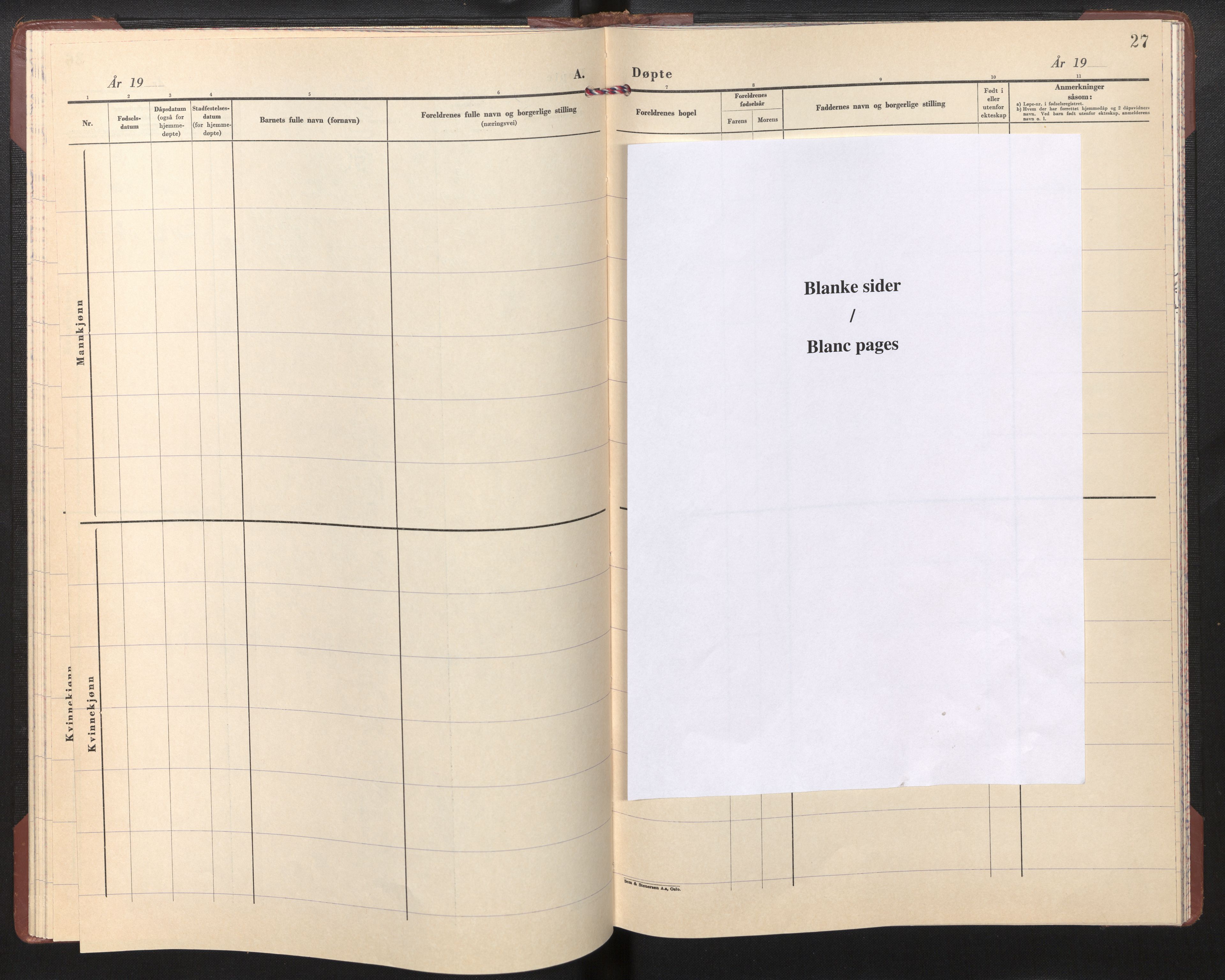 Den norske sjømannsmisjon i utlandet/Gøteborg, AV/SAB-SAB/PA-0109/H/Ha/L0002: Parish register (official) no. A 2, 1961-1965, p. 26b-27a