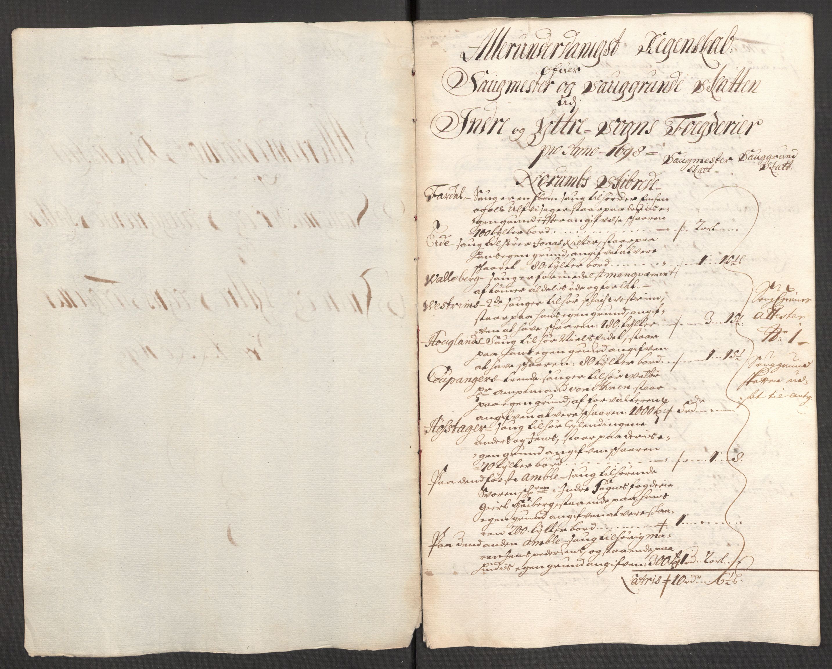 Rentekammeret inntil 1814, Reviderte regnskaper, Fogderegnskap, RA/EA-4092/R52/L3310: Fogderegnskap Sogn, 1698-1699, p. 200