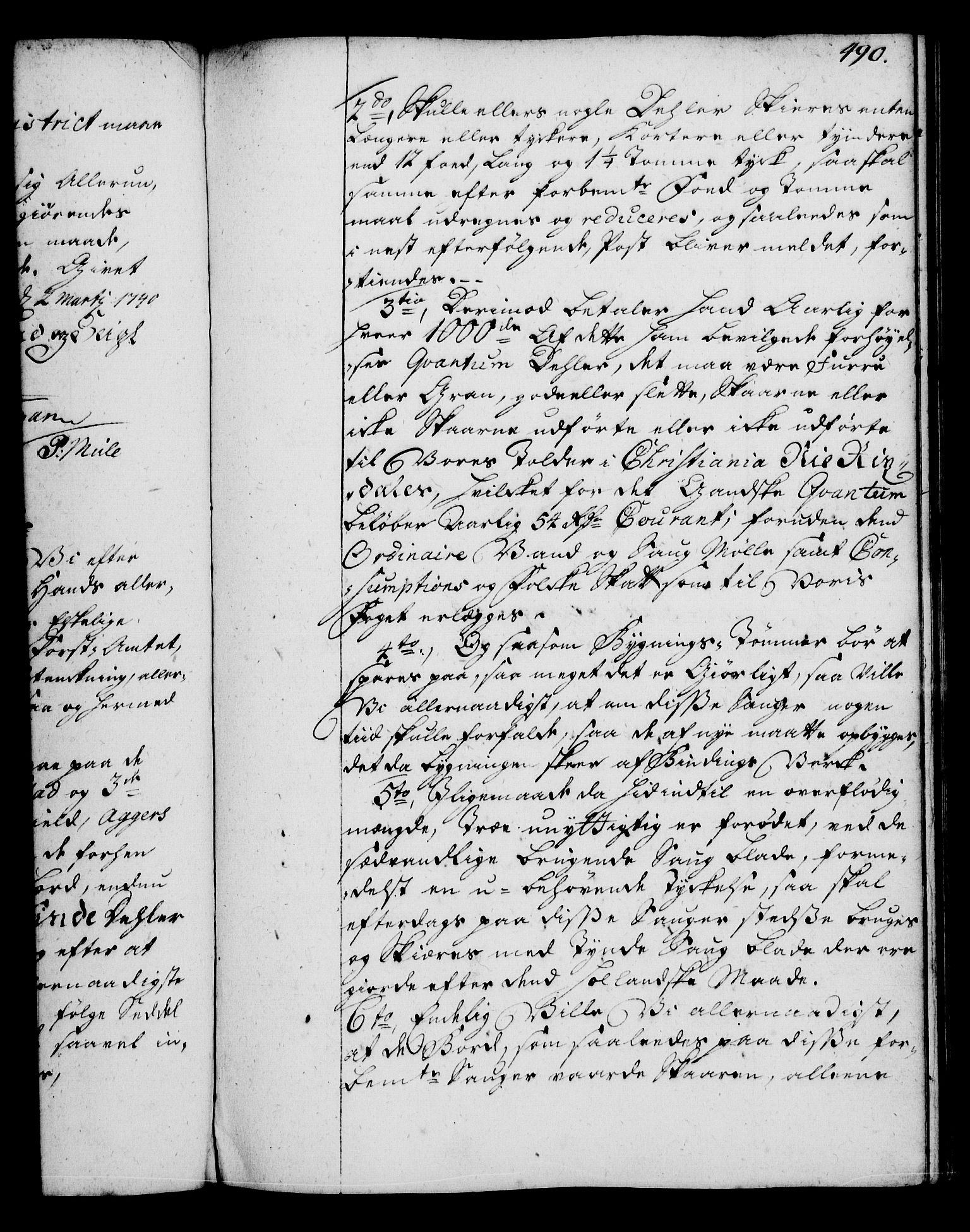 Rentekammeret, Kammerkanselliet, AV/RA-EA-3111/G/Gg/Gga/L0004: Norsk ekspedisjonsprotokoll med register (merket RK 53.4), 1734-1741, p. 490