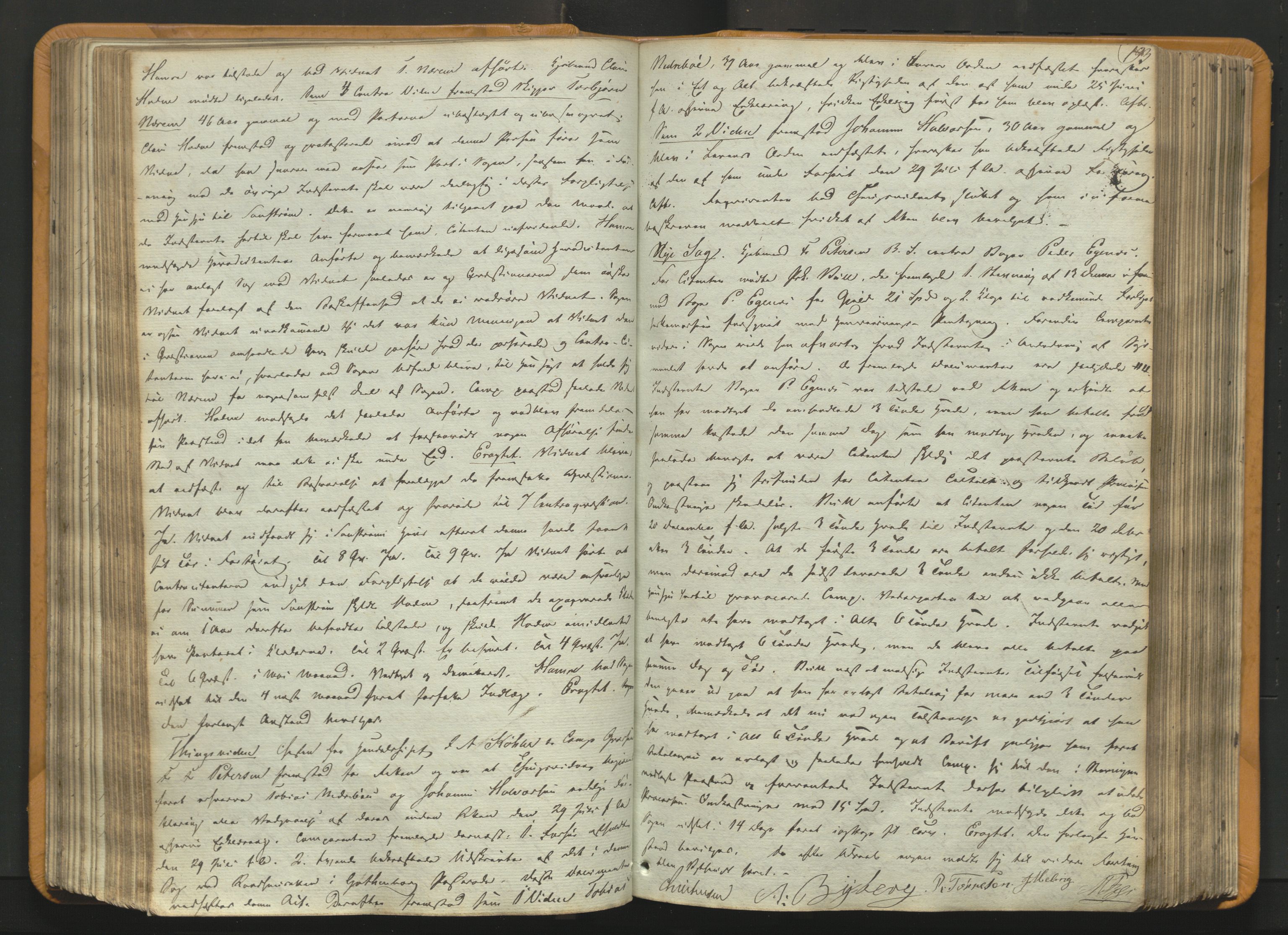 Stavanger byfogd, AV/SAST-A-101408/001/3/30/30BA/L0054: Bytingprotkoll, 1838-1843, p. 192b-193a