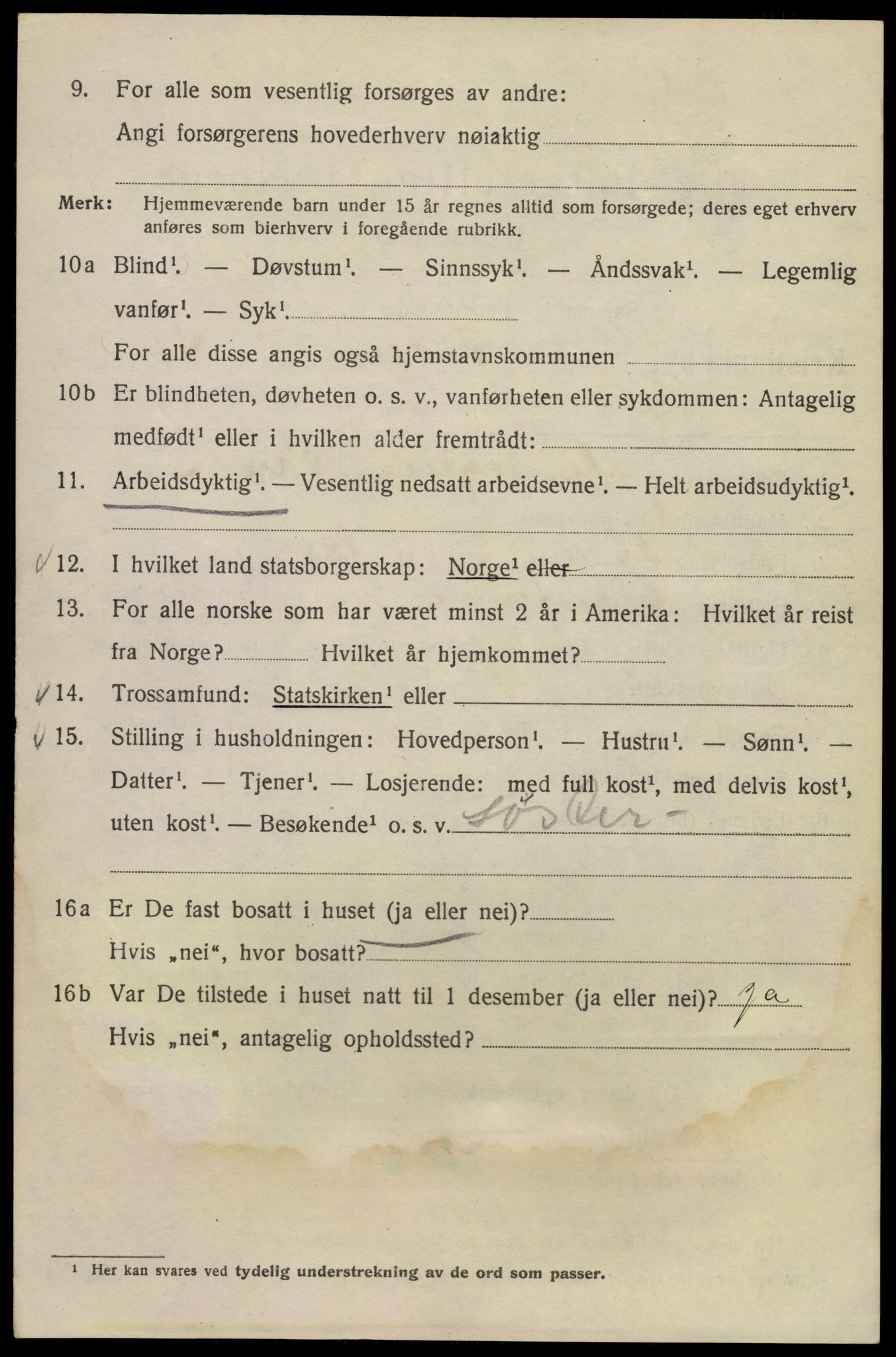 SAO, 1920 census for Kristiania, 1920, p. 585022