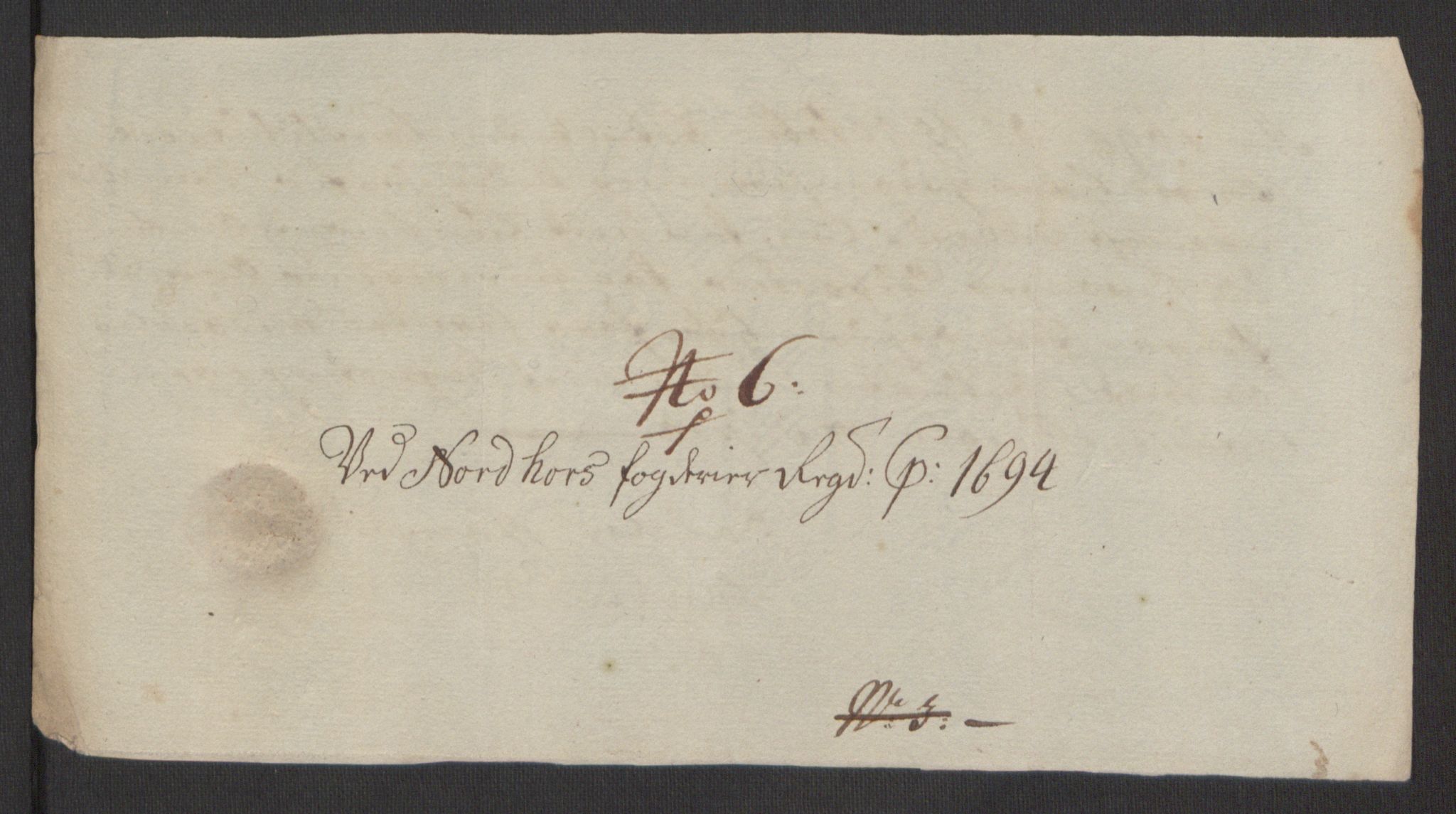 Rentekammeret inntil 1814, Reviderte regnskaper, Fogderegnskap, AV/RA-EA-4092/R51/L3182: Fogderegnskap Nordhordland og Voss, 1694, p. 319