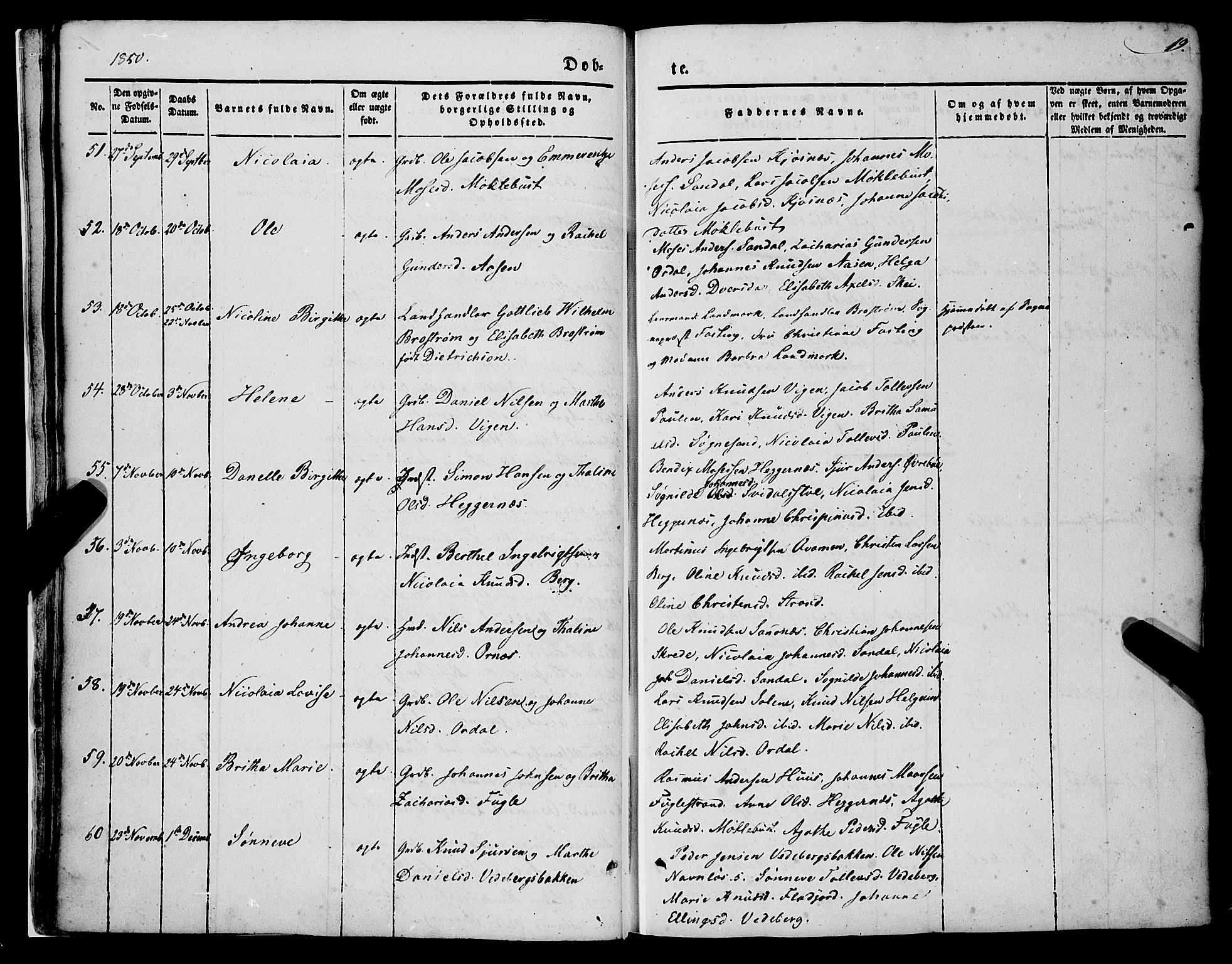 Jølster sokneprestembete, SAB/A-80701/H/Haa/Haaa/L0010: Parish register (official) no. A 10, 1847-1865, p. 19