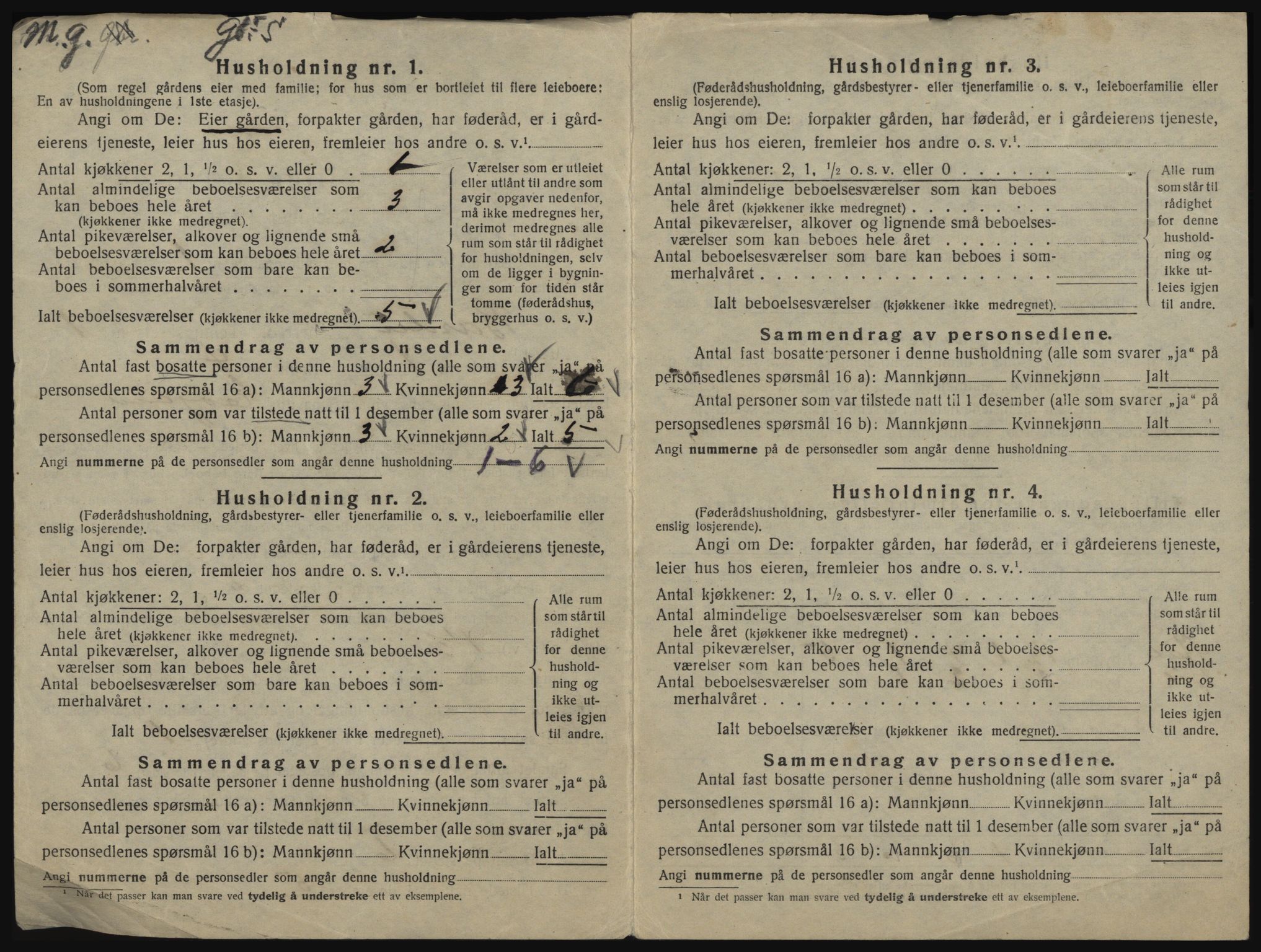 SATØ, 1920 census for Bardu, 1920, p. 58