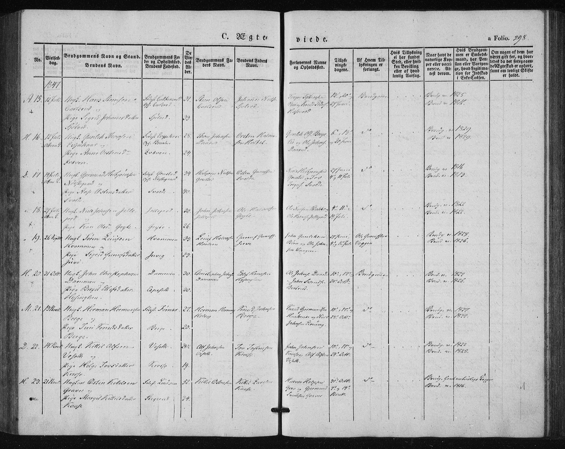 Tinn kirkebøker, SAKO/A-308/F/Fa/L0005: Parish register (official) no. I 5, 1844-1856, p. 298