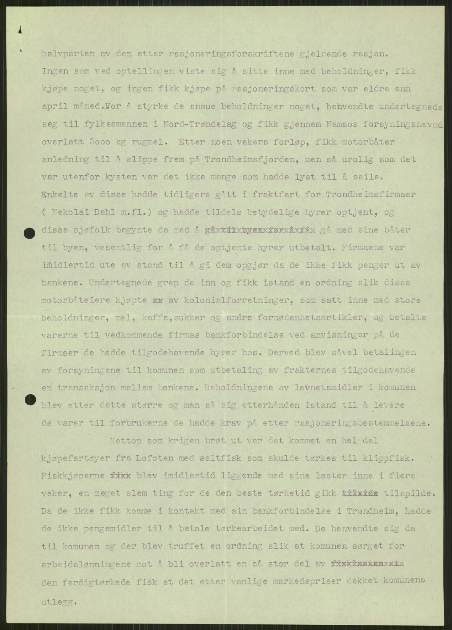 Forsvaret, Forsvarets krigshistoriske avdeling, AV/RA-RAFA-2017/Y/Ya/L0016: II-C-11-31 - Fylkesmenn.  Rapporter om krigsbegivenhetene 1940., 1940, p. 20