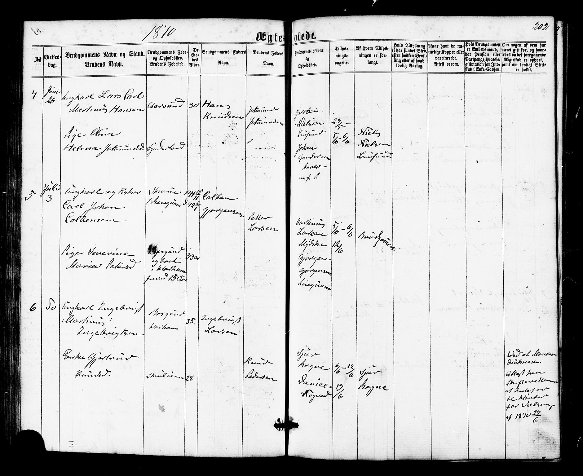 Ministerialprotokoller, klokkerbøker og fødselsregistre - Møre og Romsdal, AV/SAT-A-1454/536/L0498: Parish register (official) no. 536A07, 1862-1875, p. 202